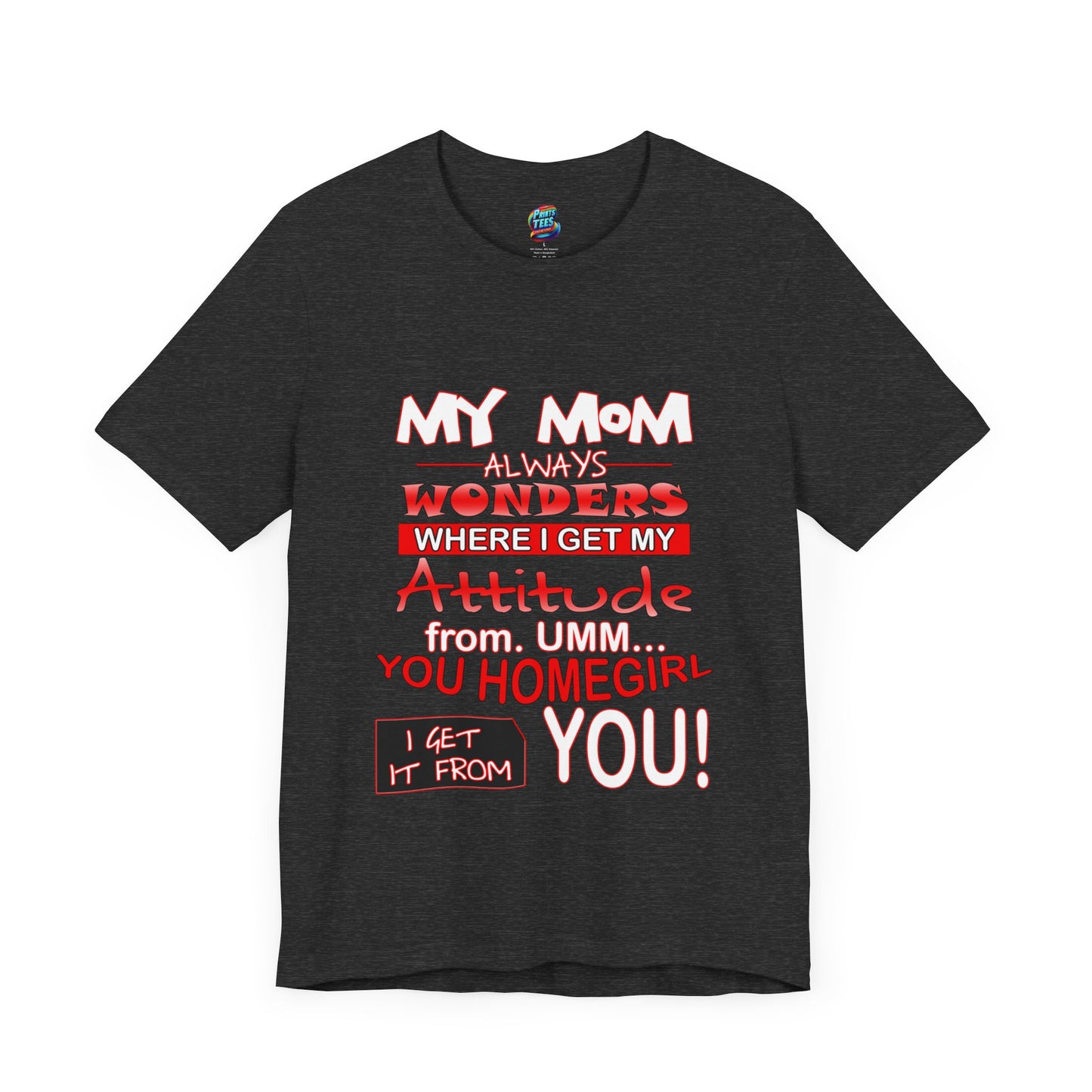 Attitude-Jersey Knit T-Shirt