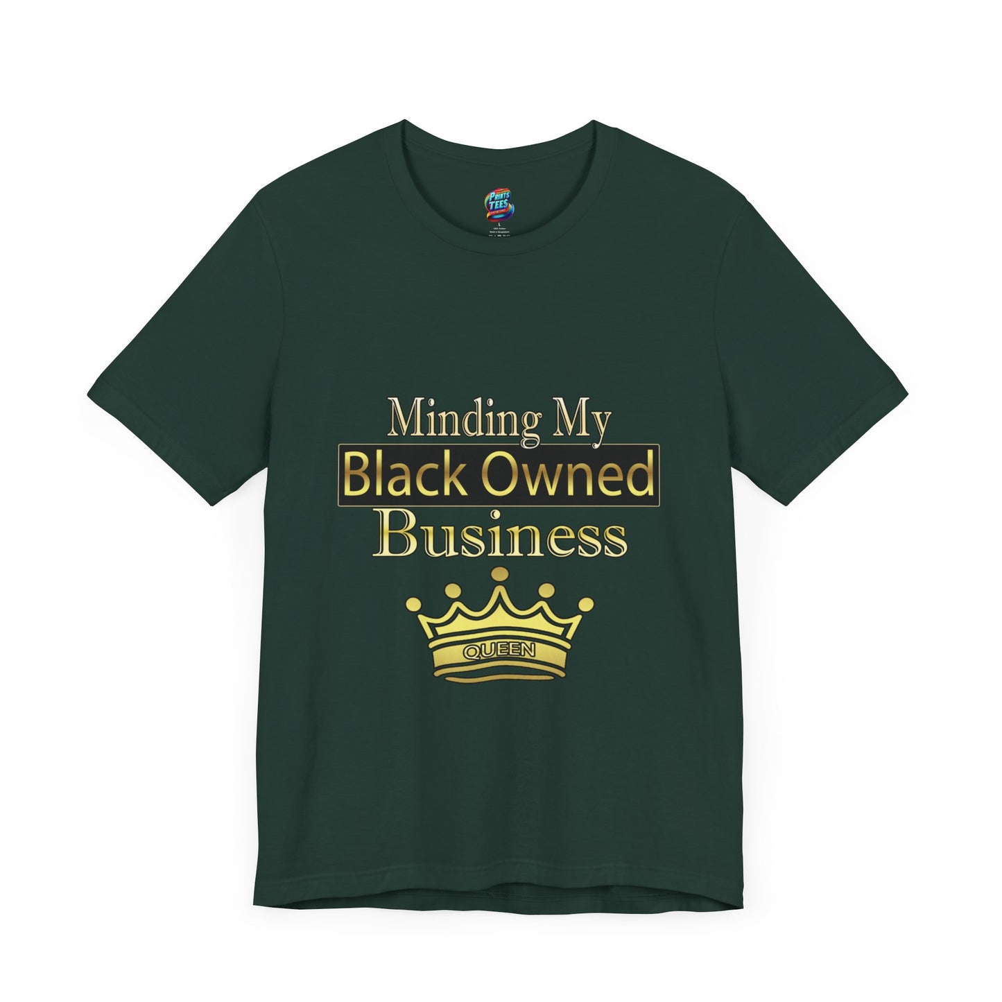 Minding my black owned business-Queen-Jersey Knit T-Shirt