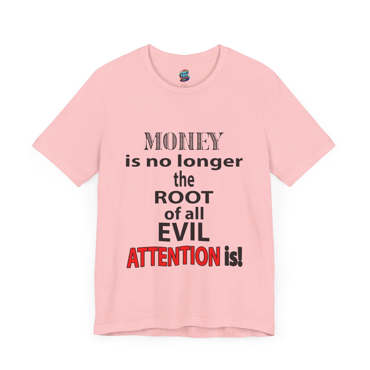 Root of evil-Attention-Jersey Knit T-Shirt