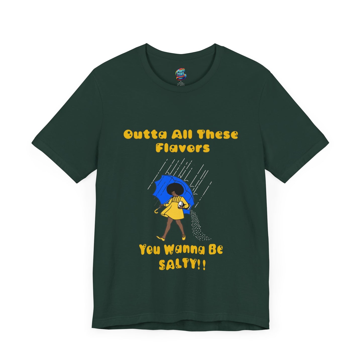 Salty-Black Girl-Jersey Knit T-Shirt