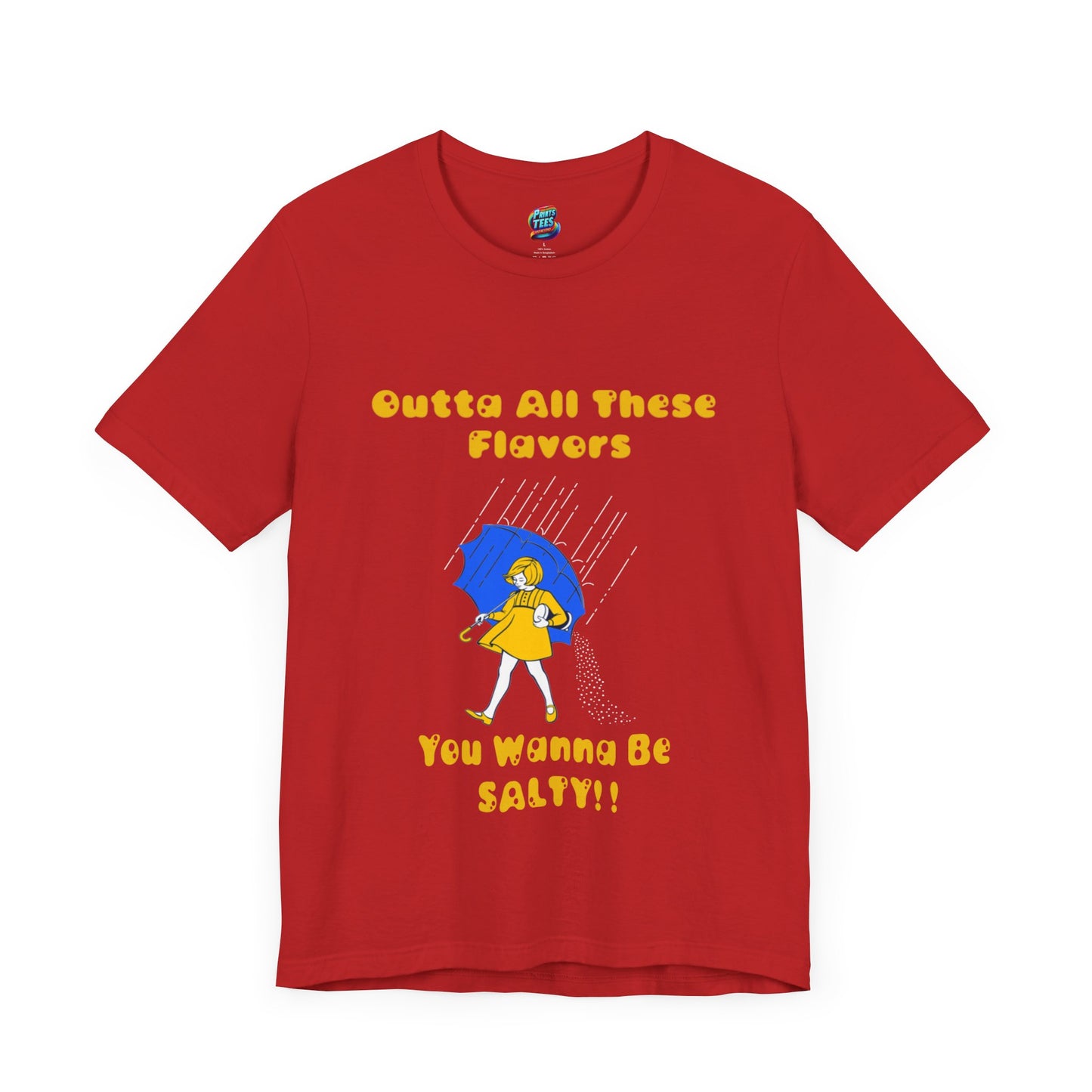 Salty-White Girl-Jersey Knit T-Shirt