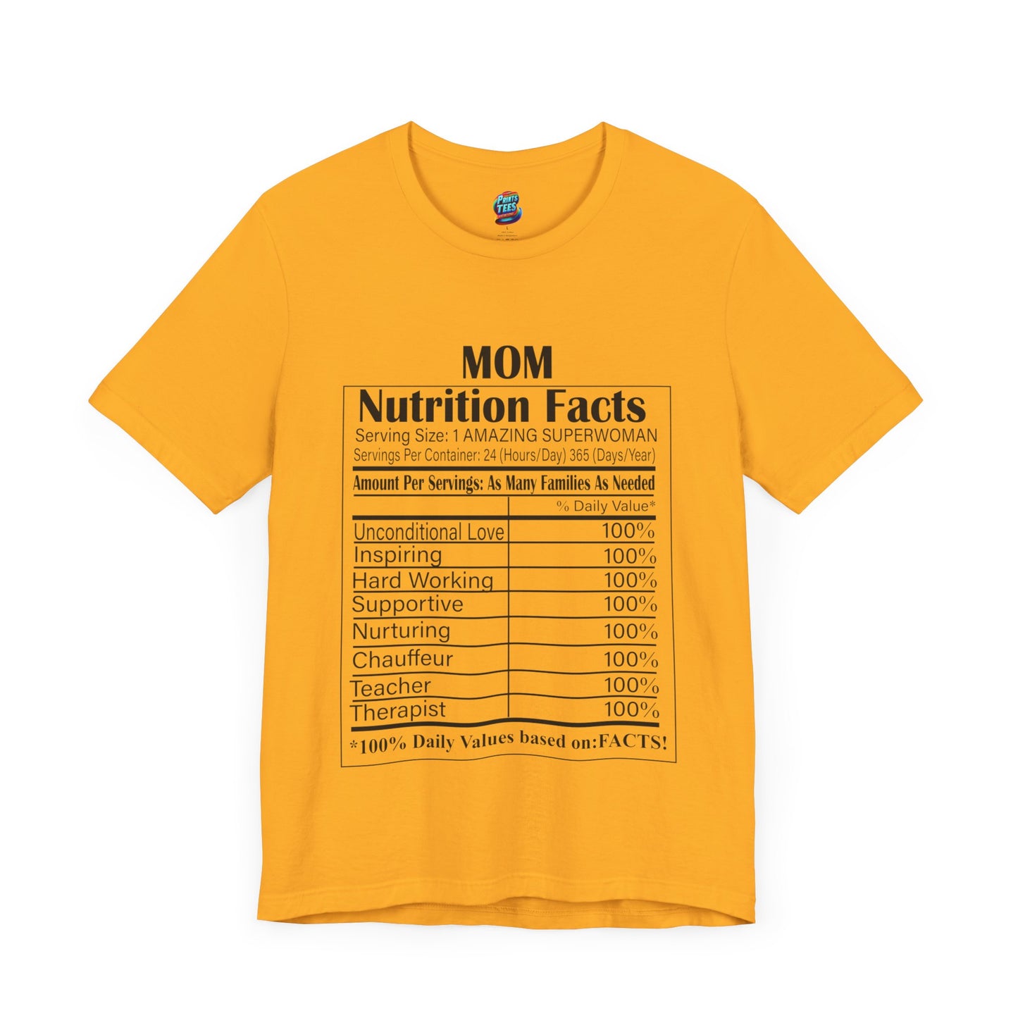 Mom-Nutritional Facts-Jersey Knit T-Shirt