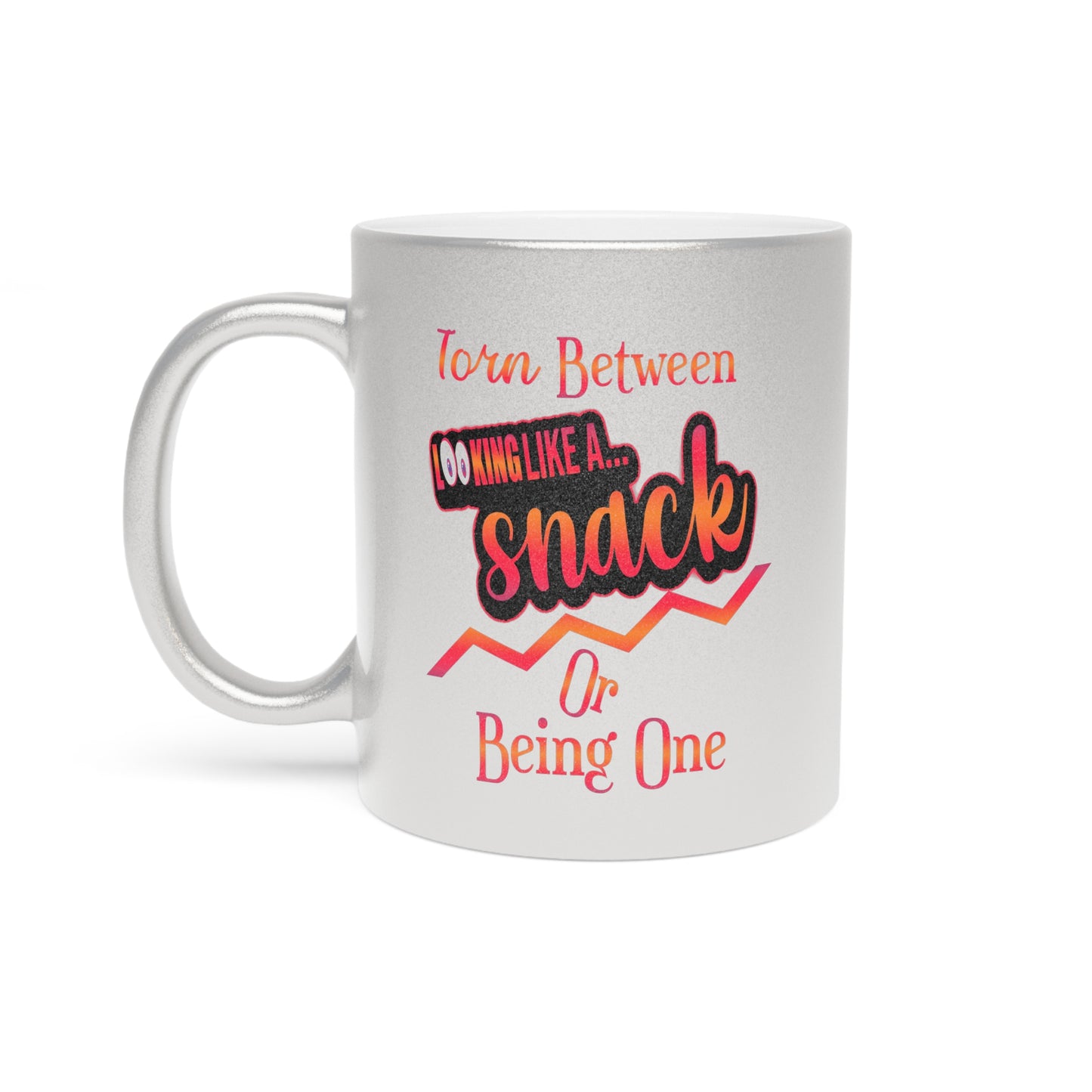 A Snack-11oz Metallic Snack Mug