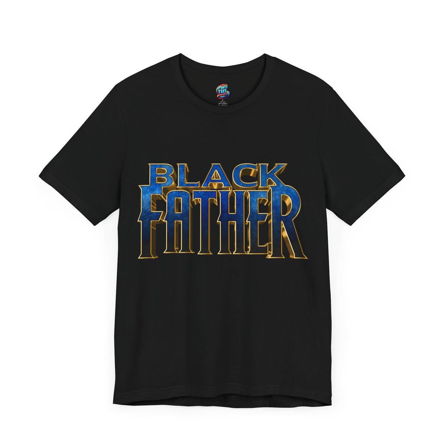 Black Father Panther Style-Jersey Knit T-Shirt