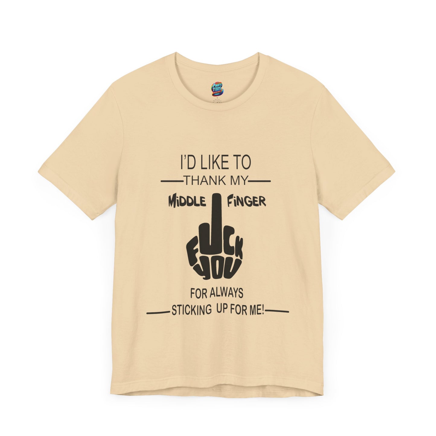 Fu(k You-Middle Finger-Jersey Knit T-Shirt