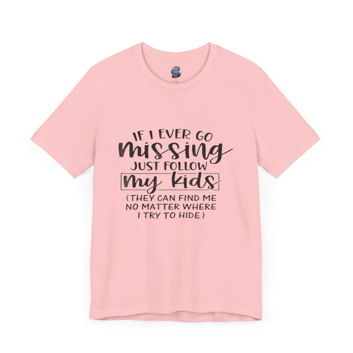 Missing-Jersey Knit T-Shirt