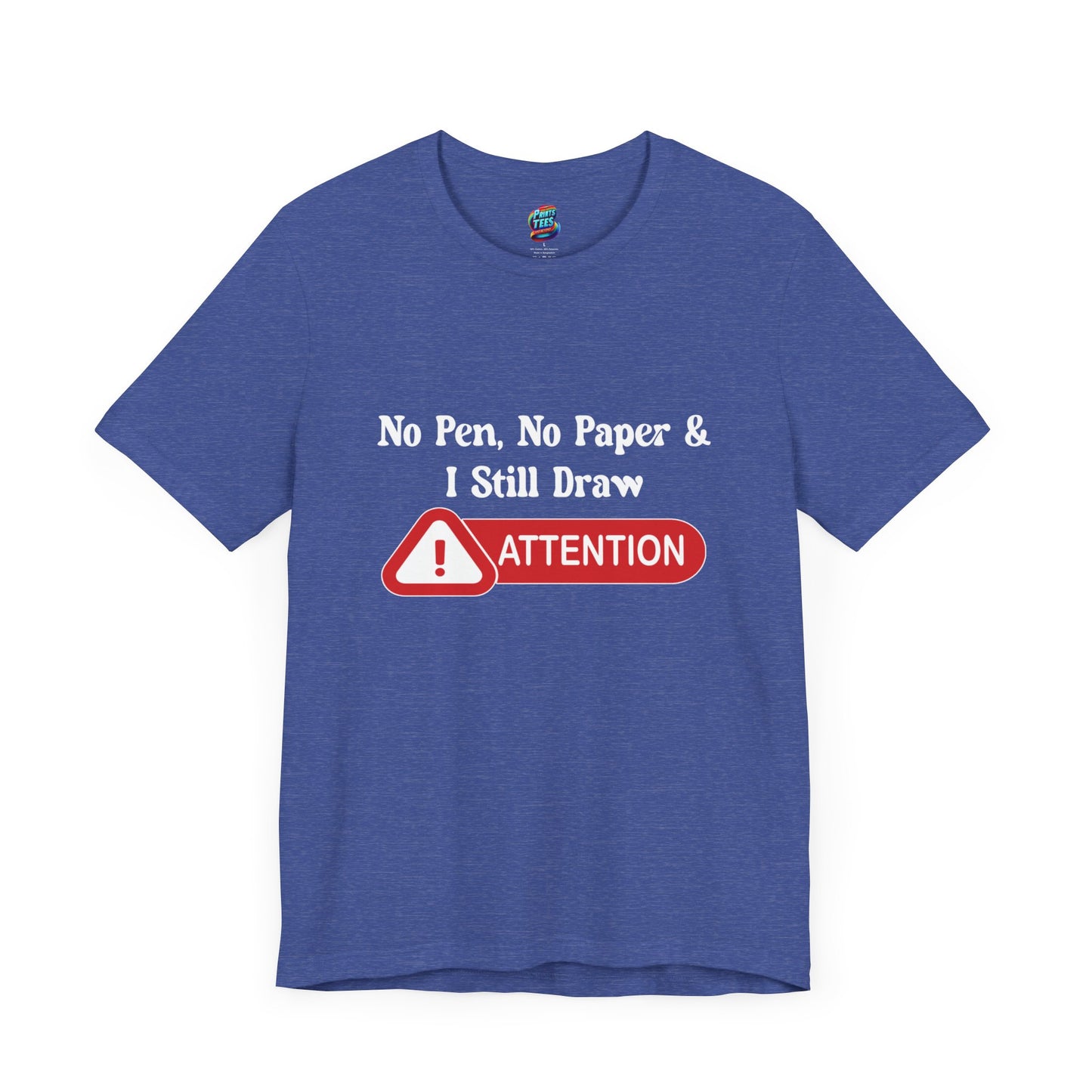 Attention-Jersey Knit T-Shirt