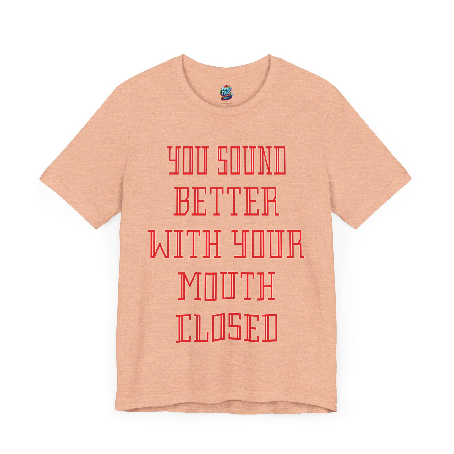 Mouth Closed-Jersey Knit T-Shirt