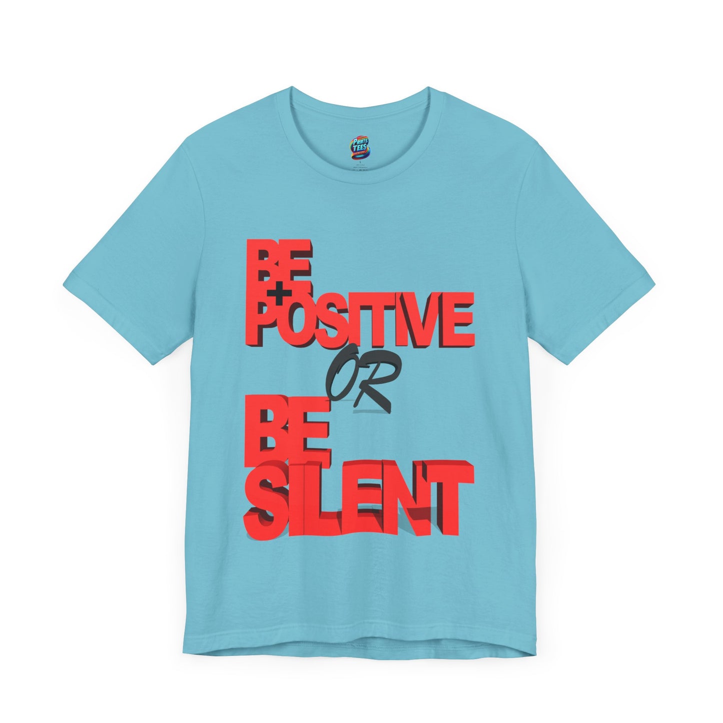 Be Positive-Jersey Knit T-Shirt