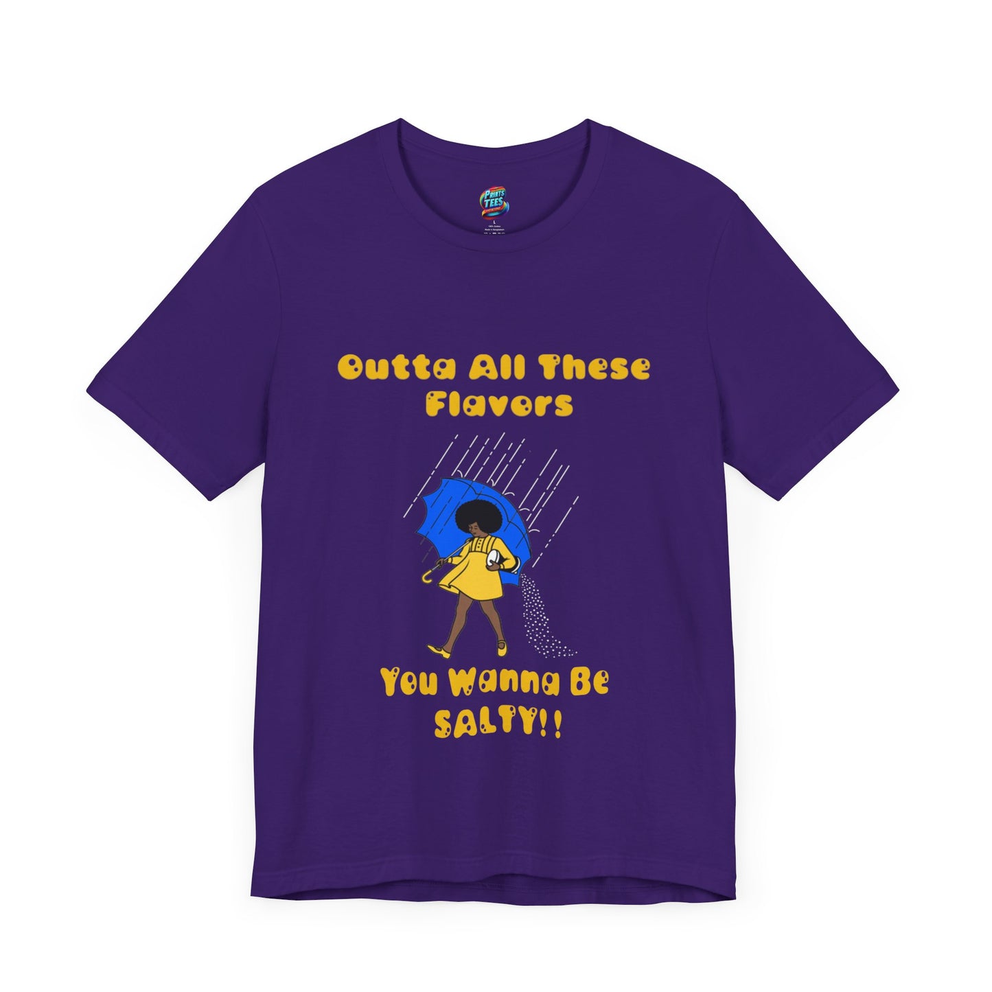 Salty-Black Girl-Jersey Knit T-Shirt