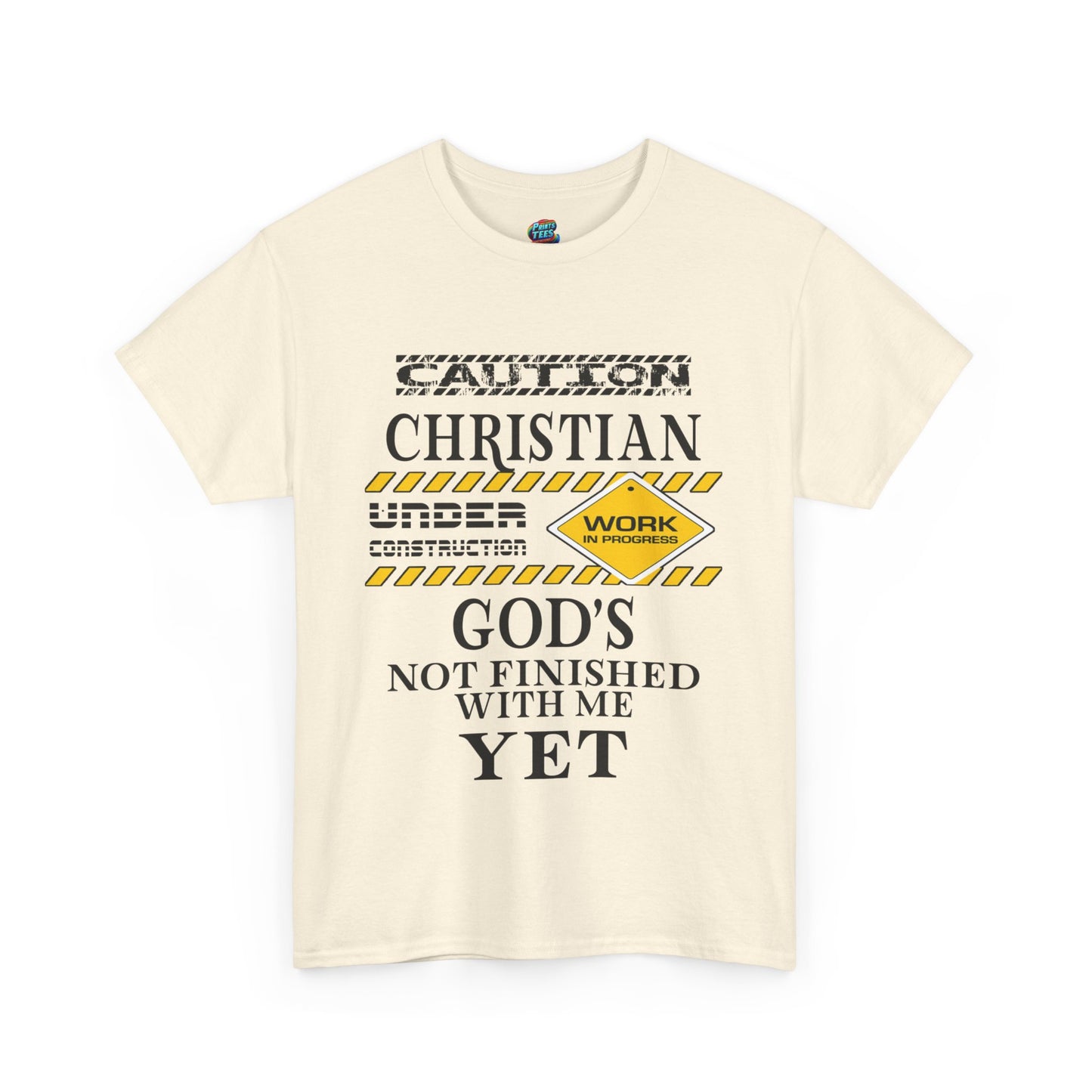 Christian Under Construction-Heavy Cotton Classic Tee