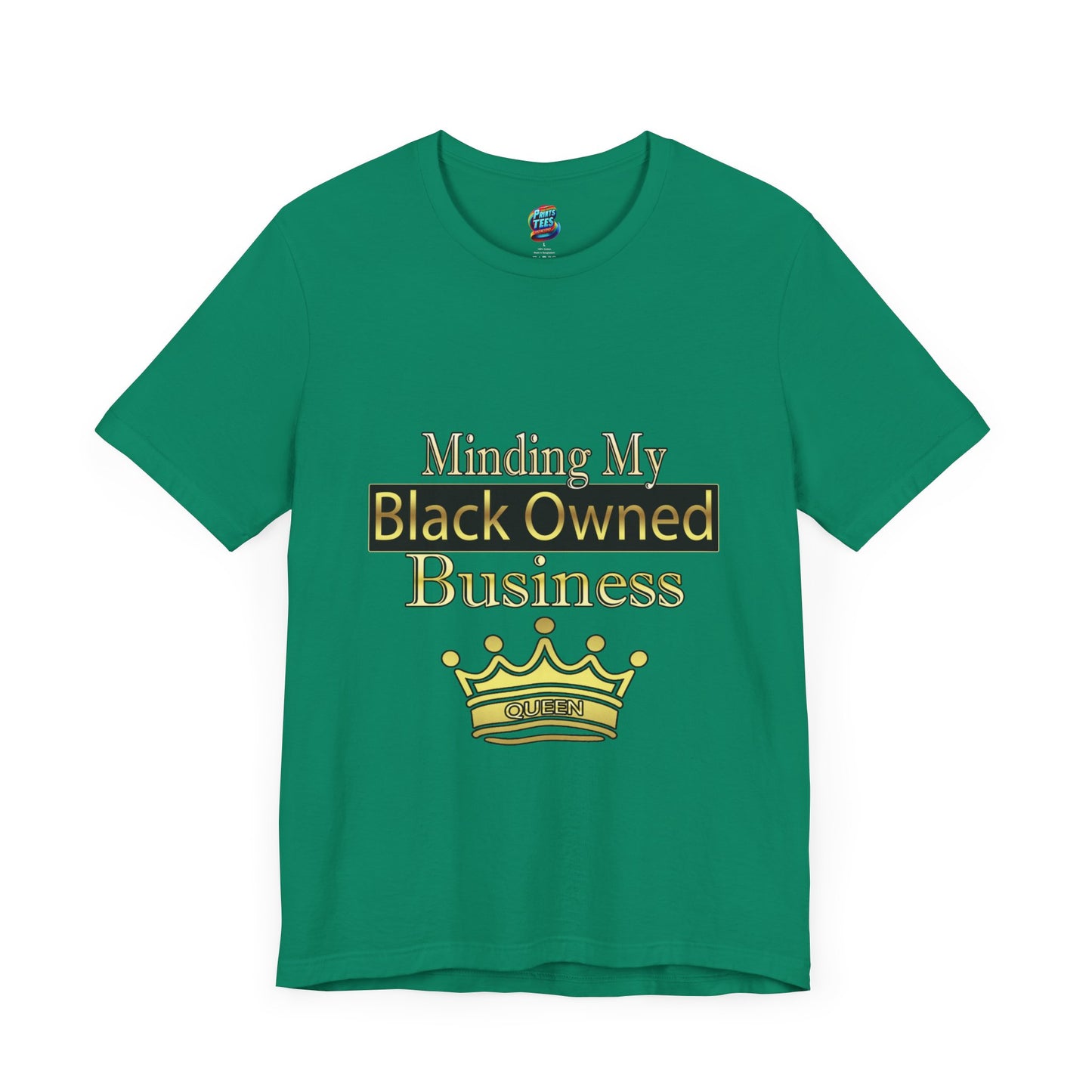Minding my black owned business-Queen-Jersey Knit T-Shirt