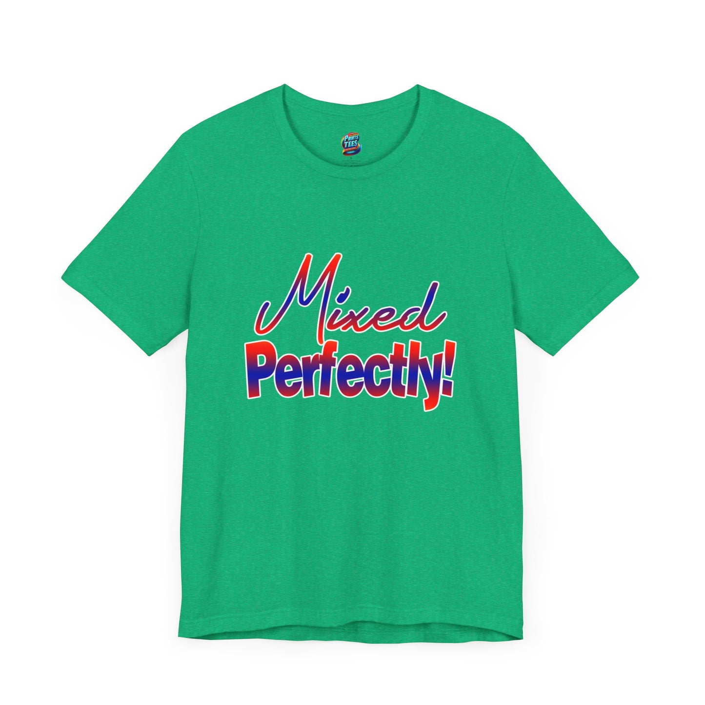Mixed Perfectly-Jersey Knit T-Shirt