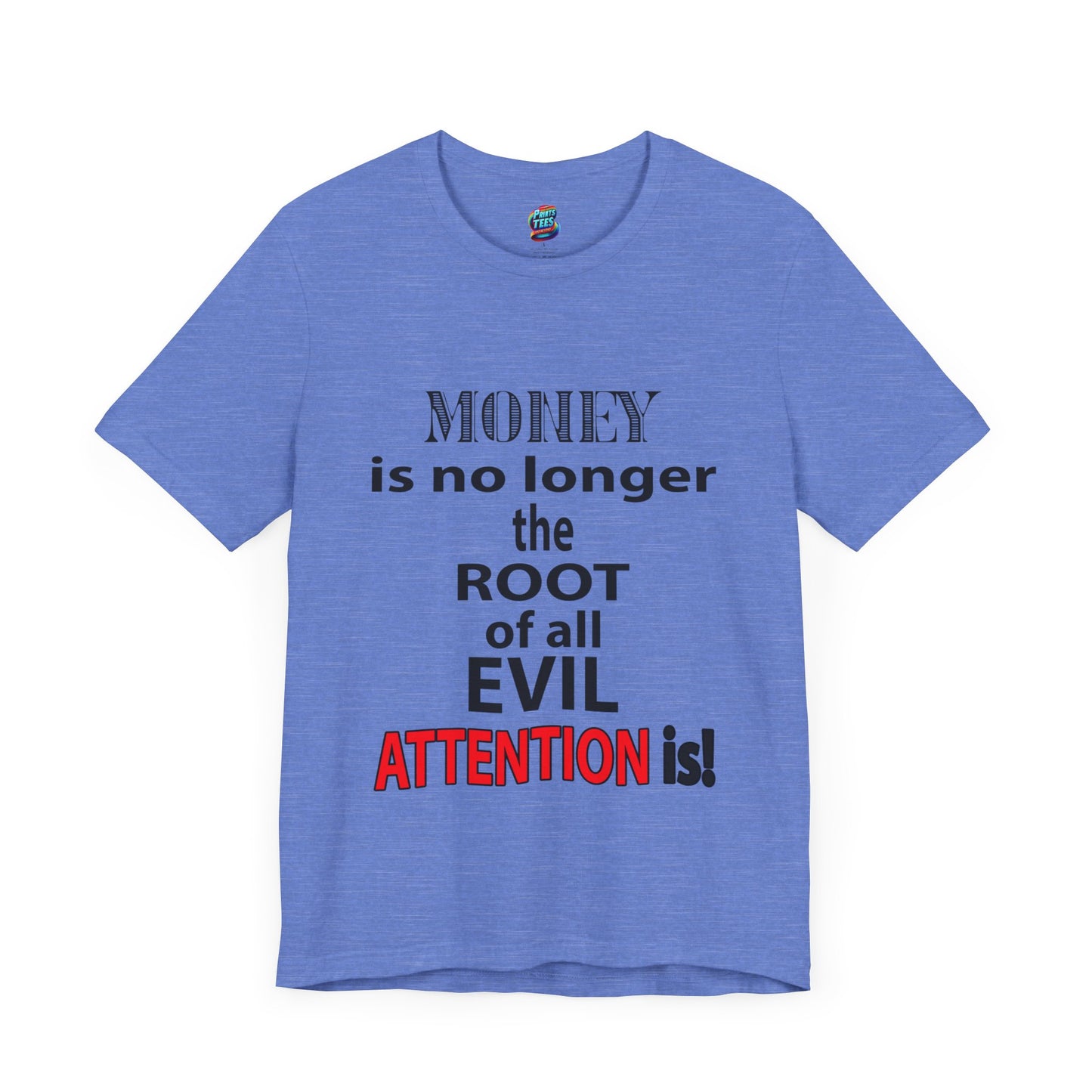 Root of evil-Attention-Jersey Knit T-Shirt