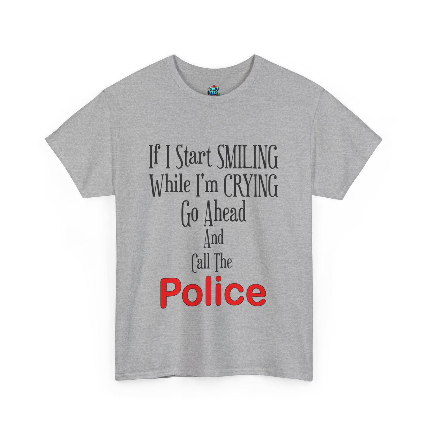 Smiling-Crying-Heavy Cotton Classic Tee