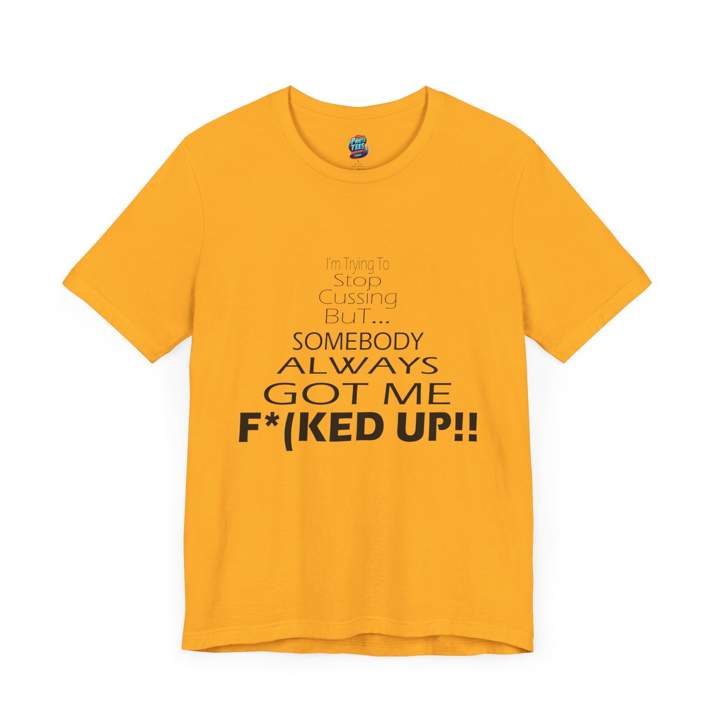 Stop Cussing-Jersey Knit T-Shirt