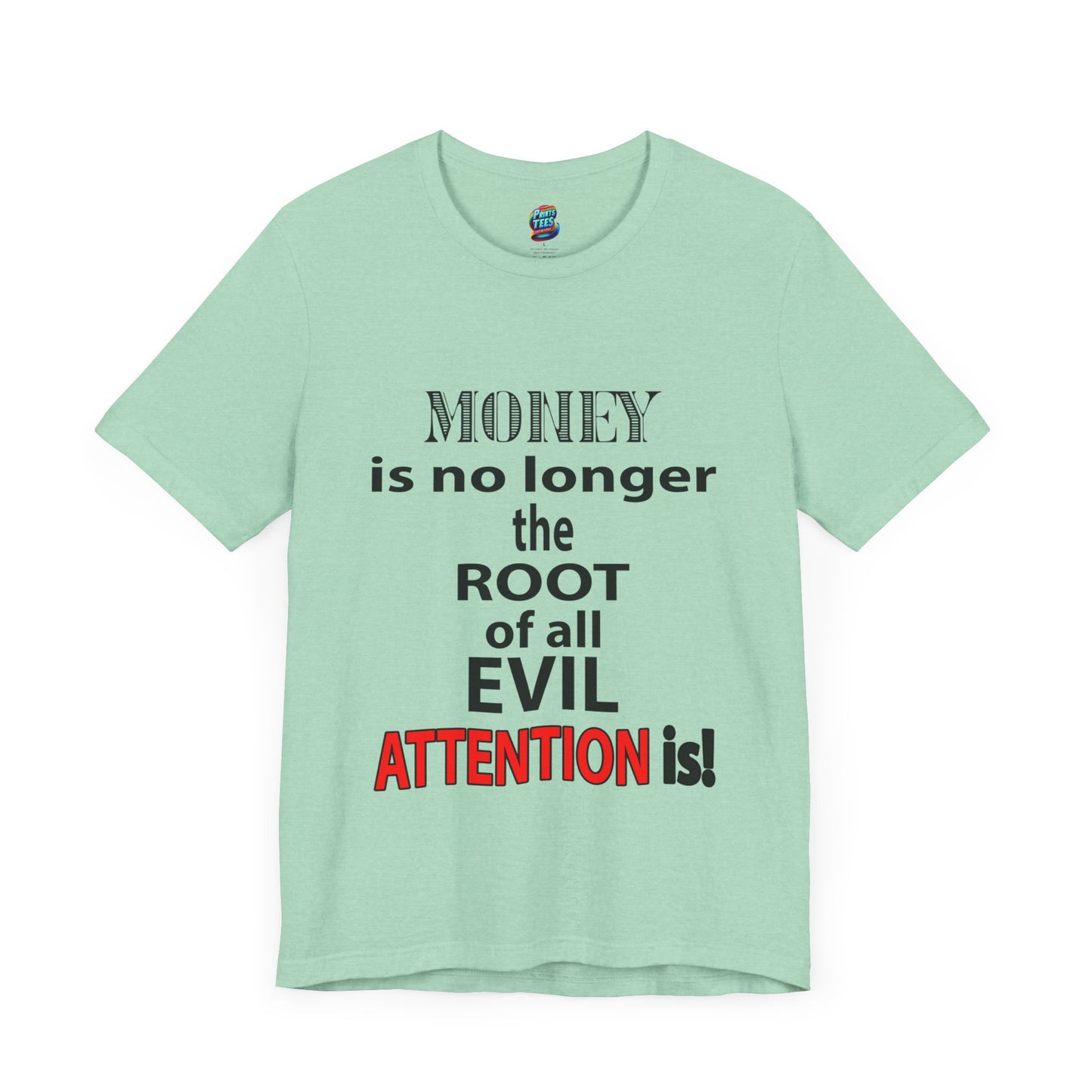 Root of evil-Attention-Jersey Knit T-Shirt