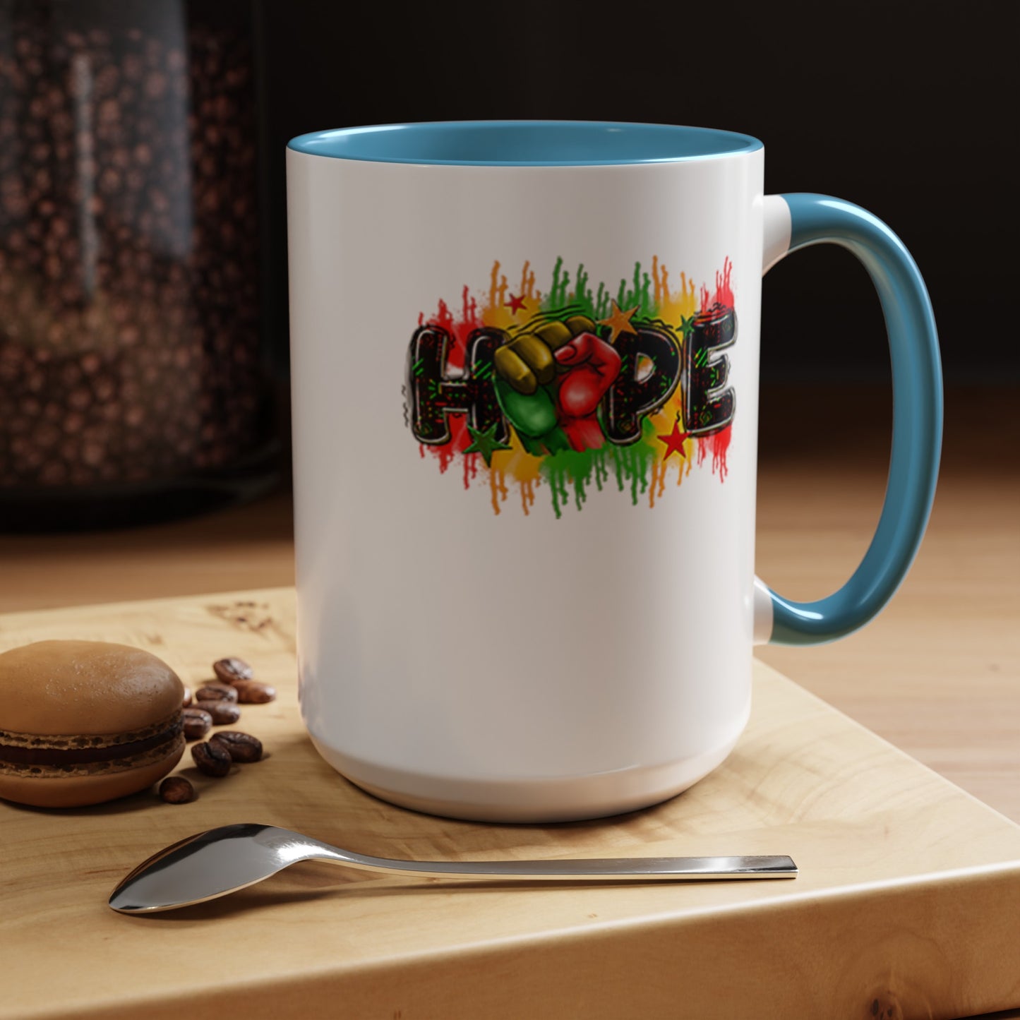 Hope Fist-Accent Coffee Mug (11, 15oz)
