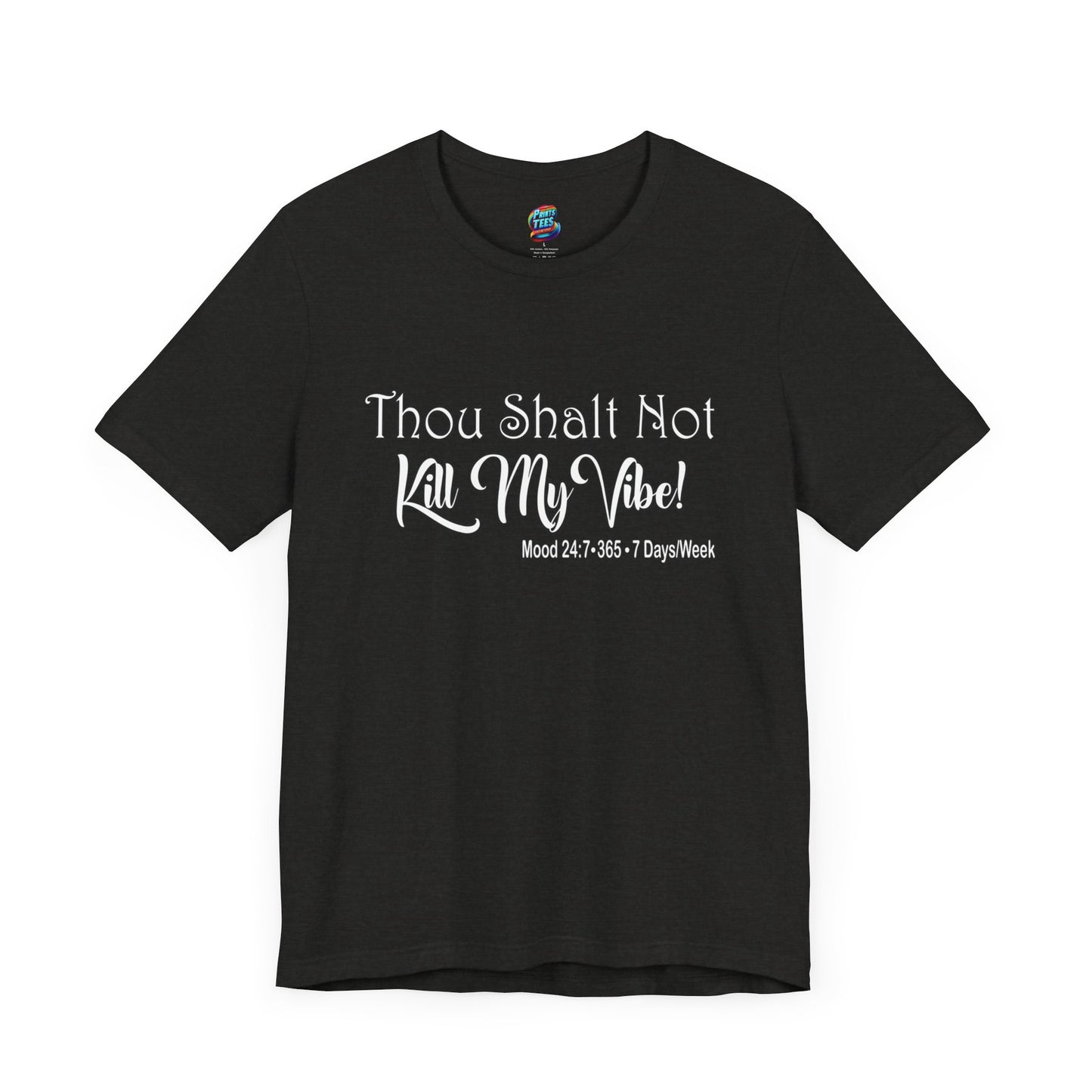 Kill My Vibe-Jersey Knit T-Shirt