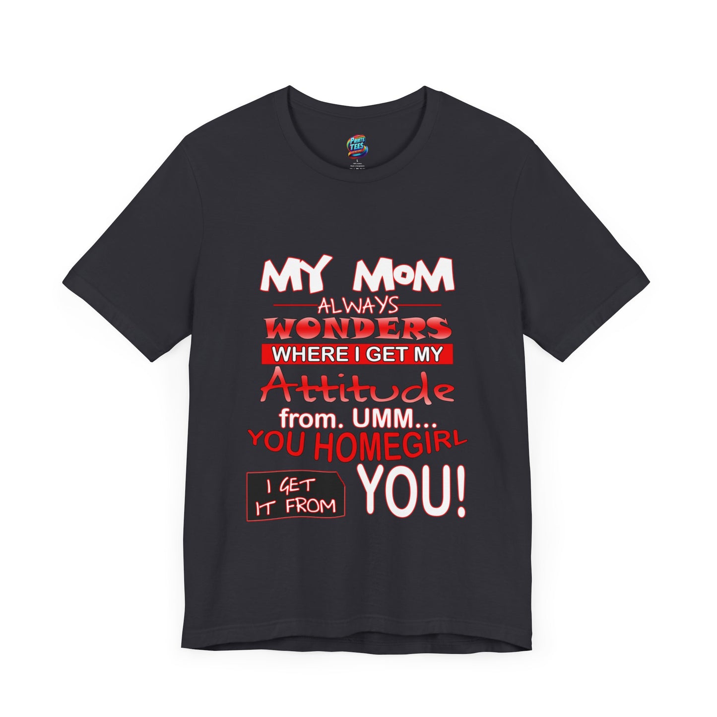 Attitude-Jersey Knit T-Shirt