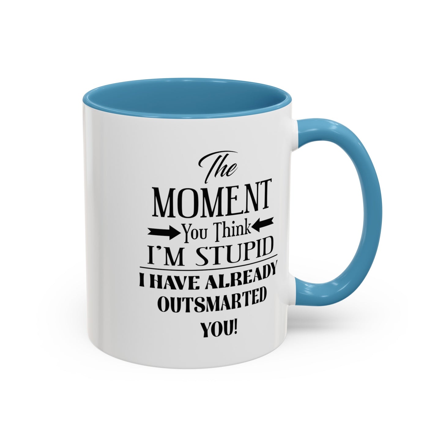 Outsmarted-Accent Coffee Mug (11, 15oz)