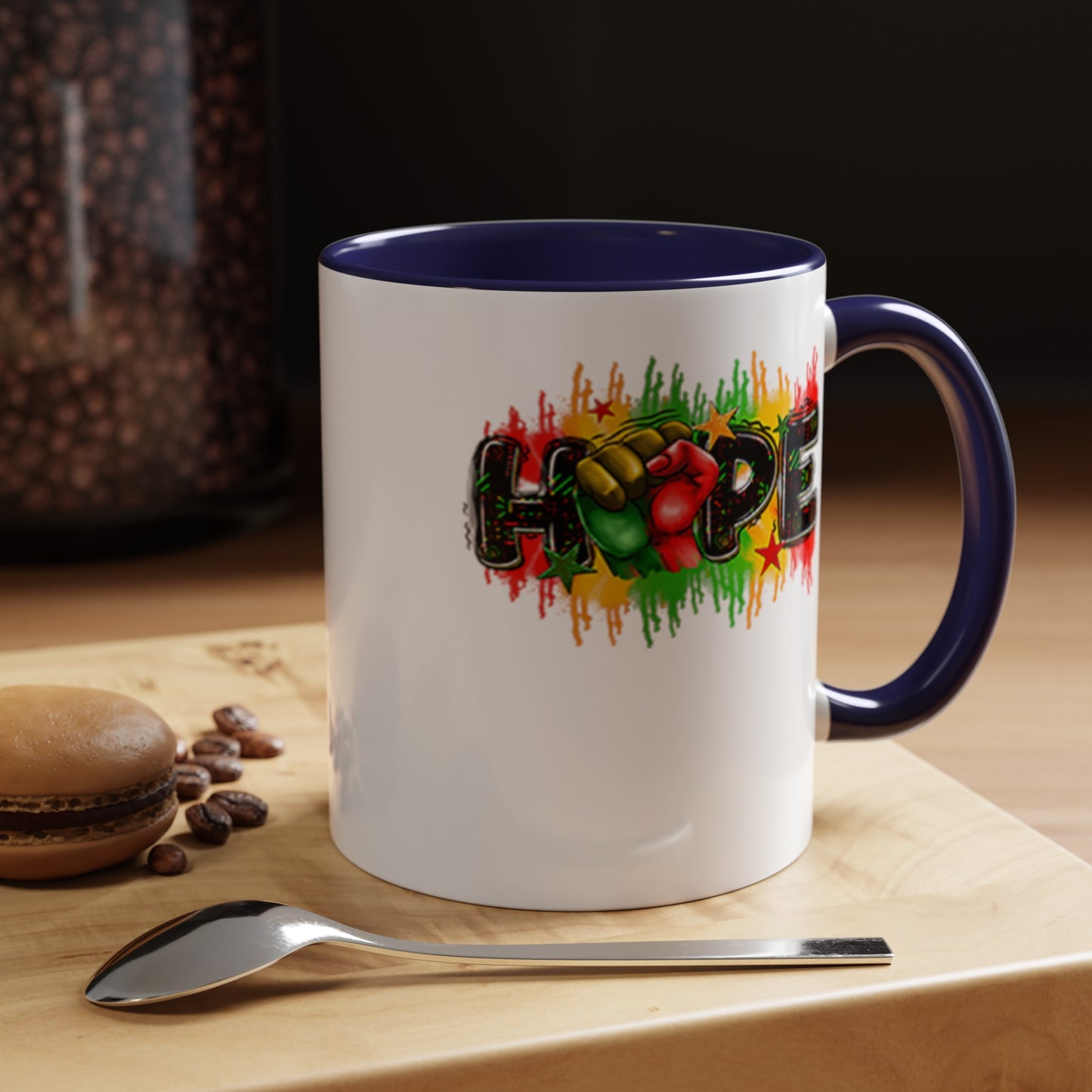 Hope Fist-Accent Coffee Mug (11, 15oz)