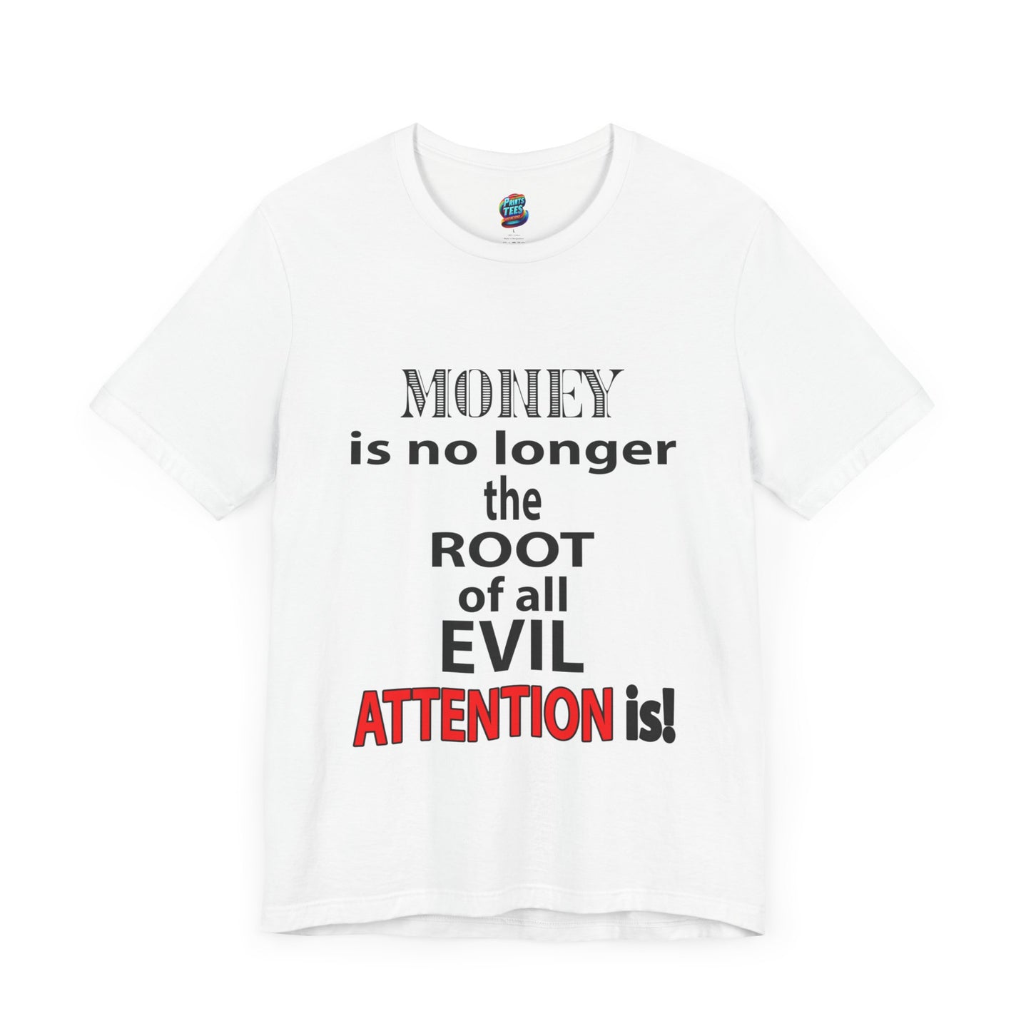 Root of evil-Attention-Jersey Knit T-Shirt