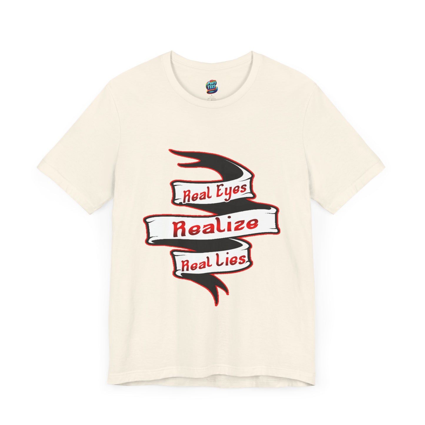 Real Eyes-Jersey Knit T-Shirt