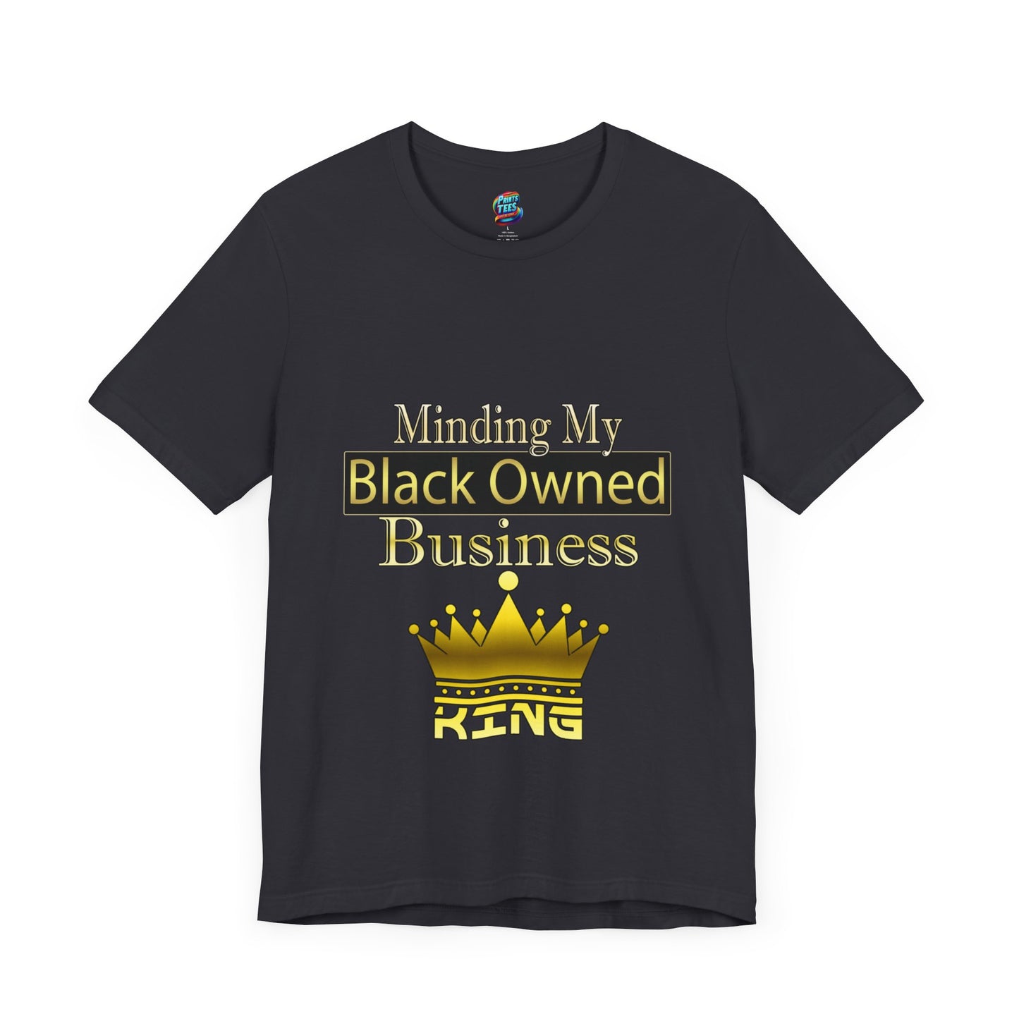 Minding my black owned business-King-Jersey Knit T-Shirt