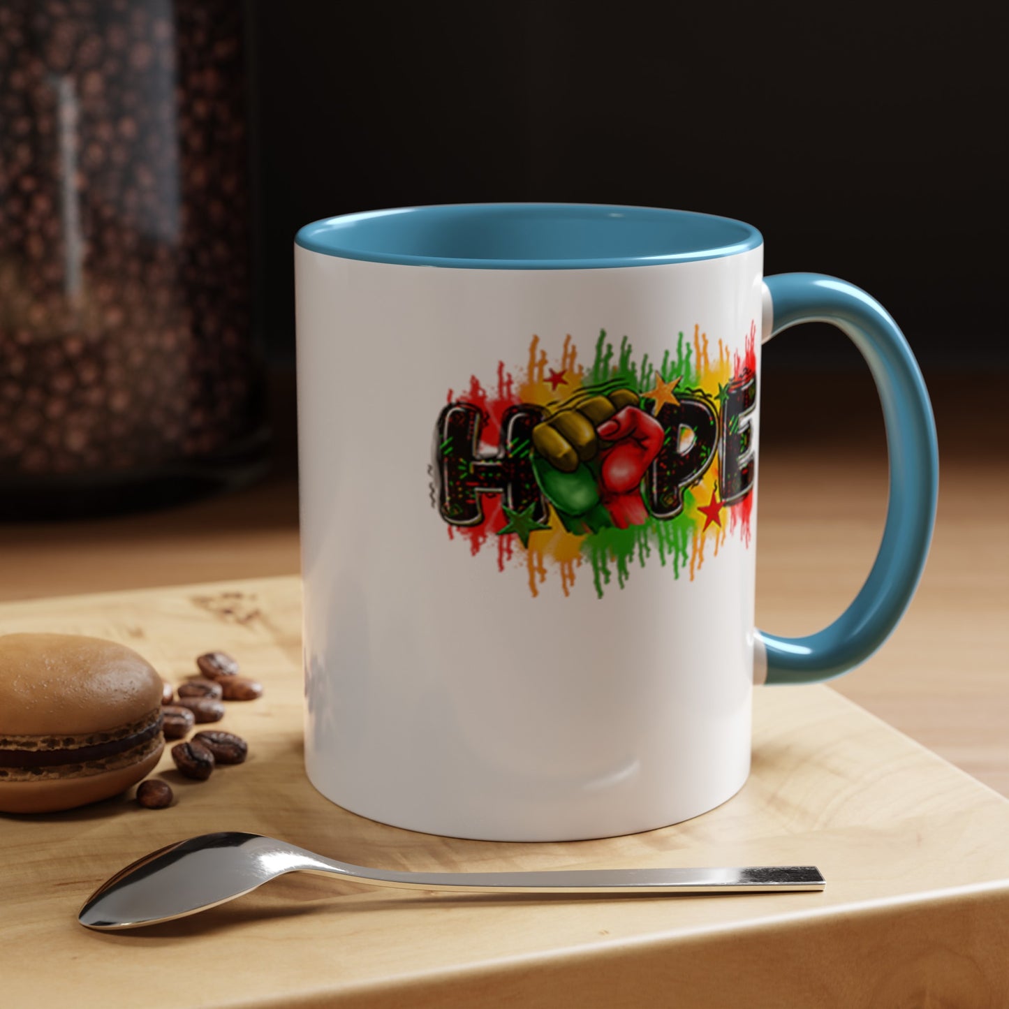 Hope Fist-Accent Coffee Mug (11, 15oz)