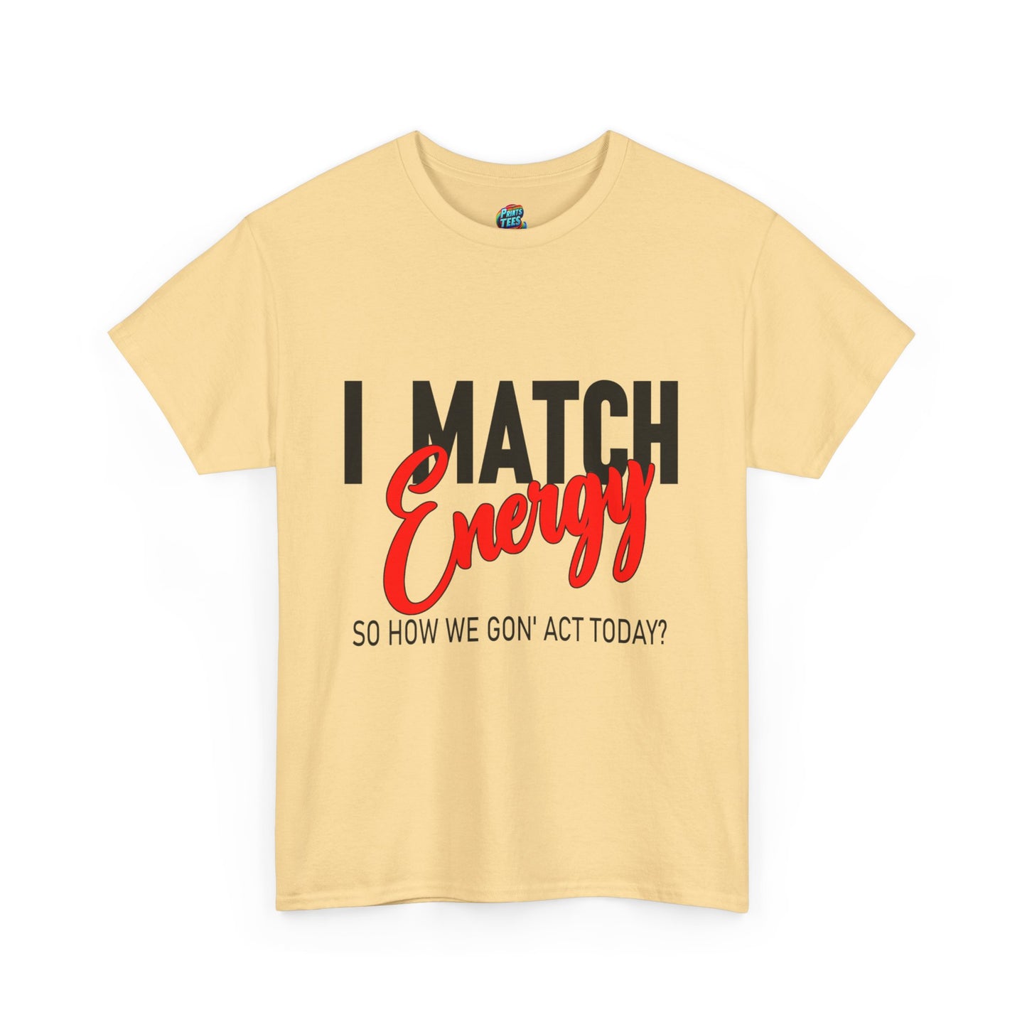 I Match Energy-Black-Heavy Cotton Classic Tee