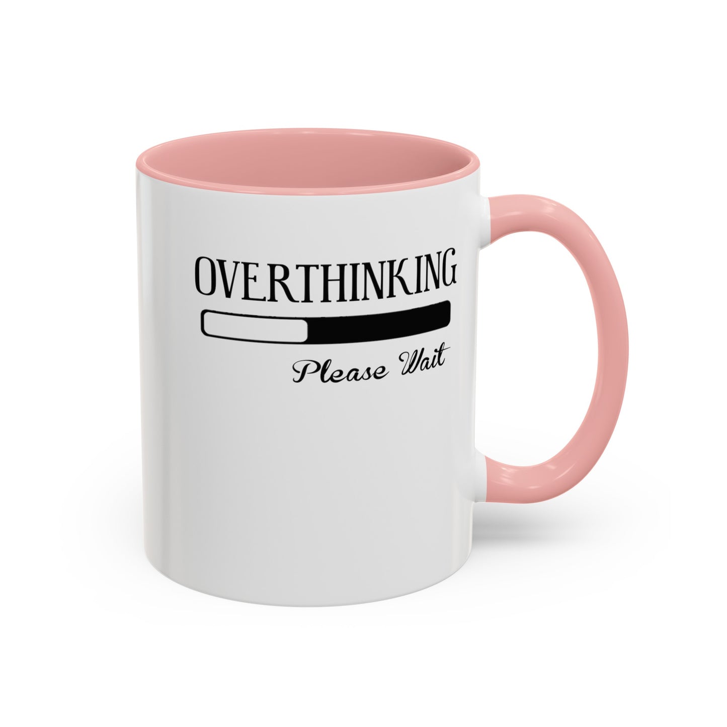 Overthinking-Accent Coffee Mug (11, 15oz)