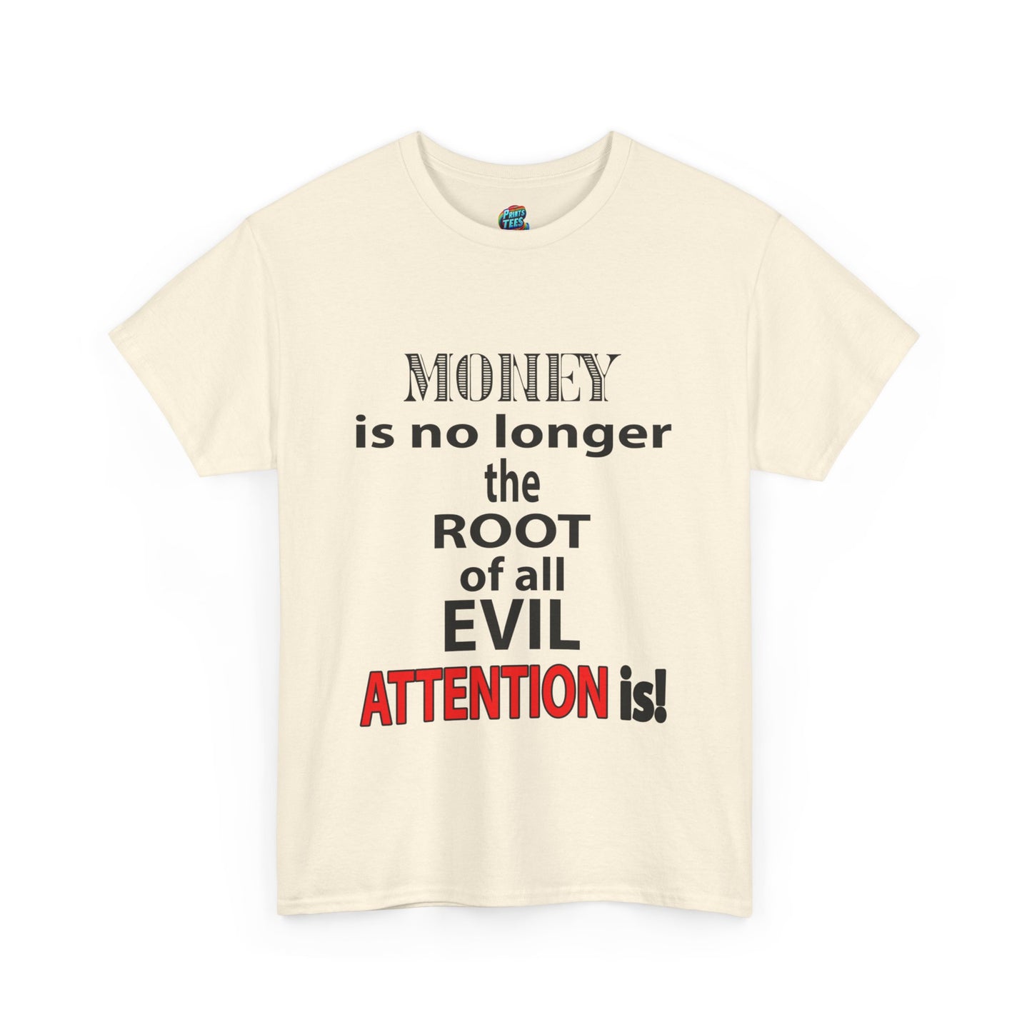 Root of evil-Attention-Heavy Cotton Classic Tee