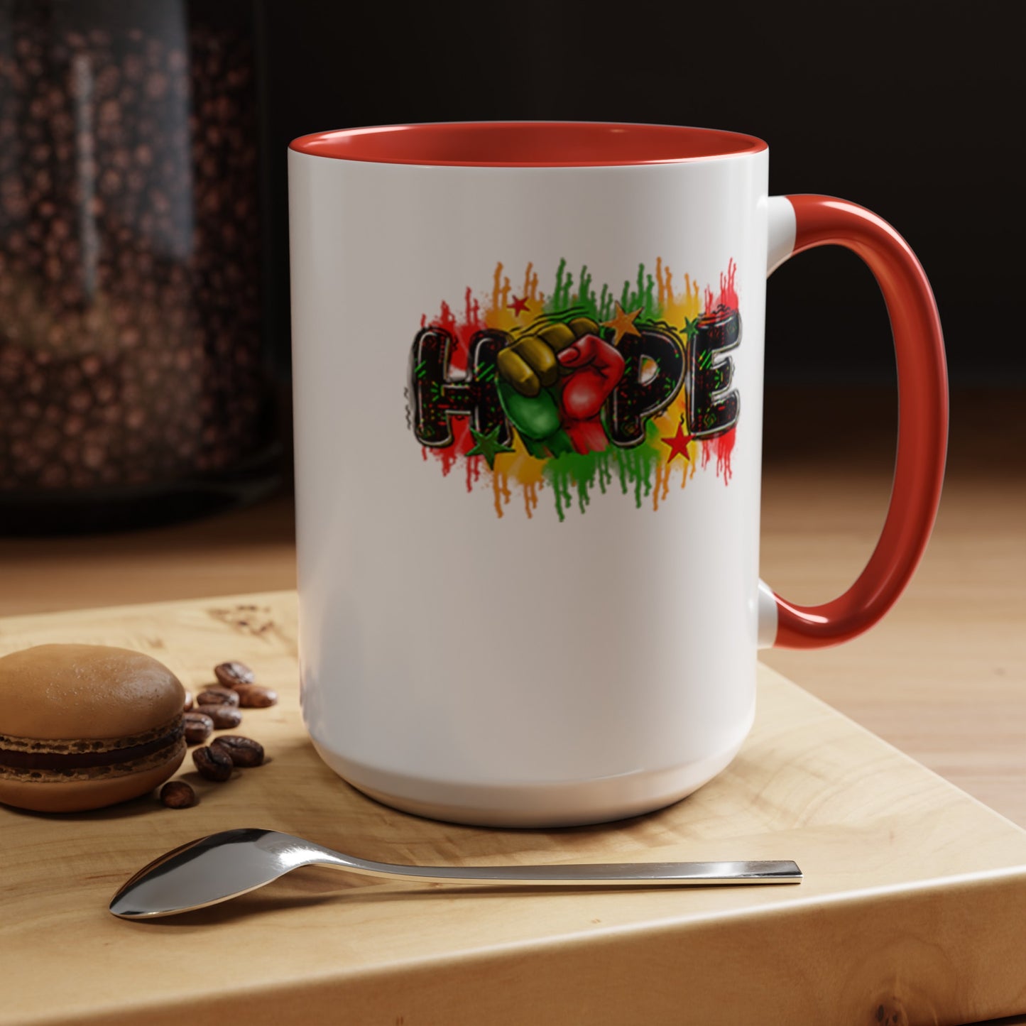 Hope Fist-Accent Coffee Mug (11, 15oz)