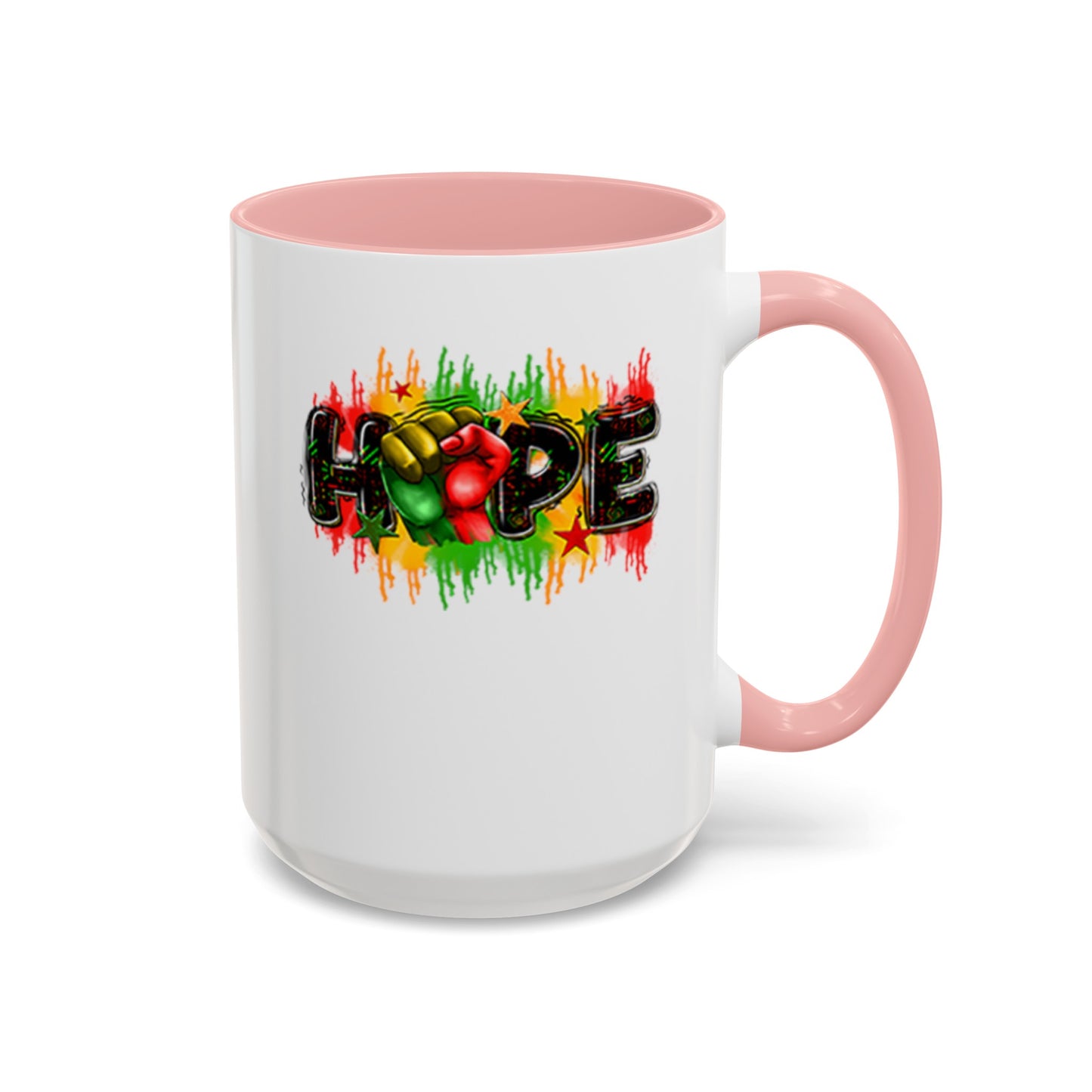 Hope Fist-Accent Coffee Mug (11, 15oz)