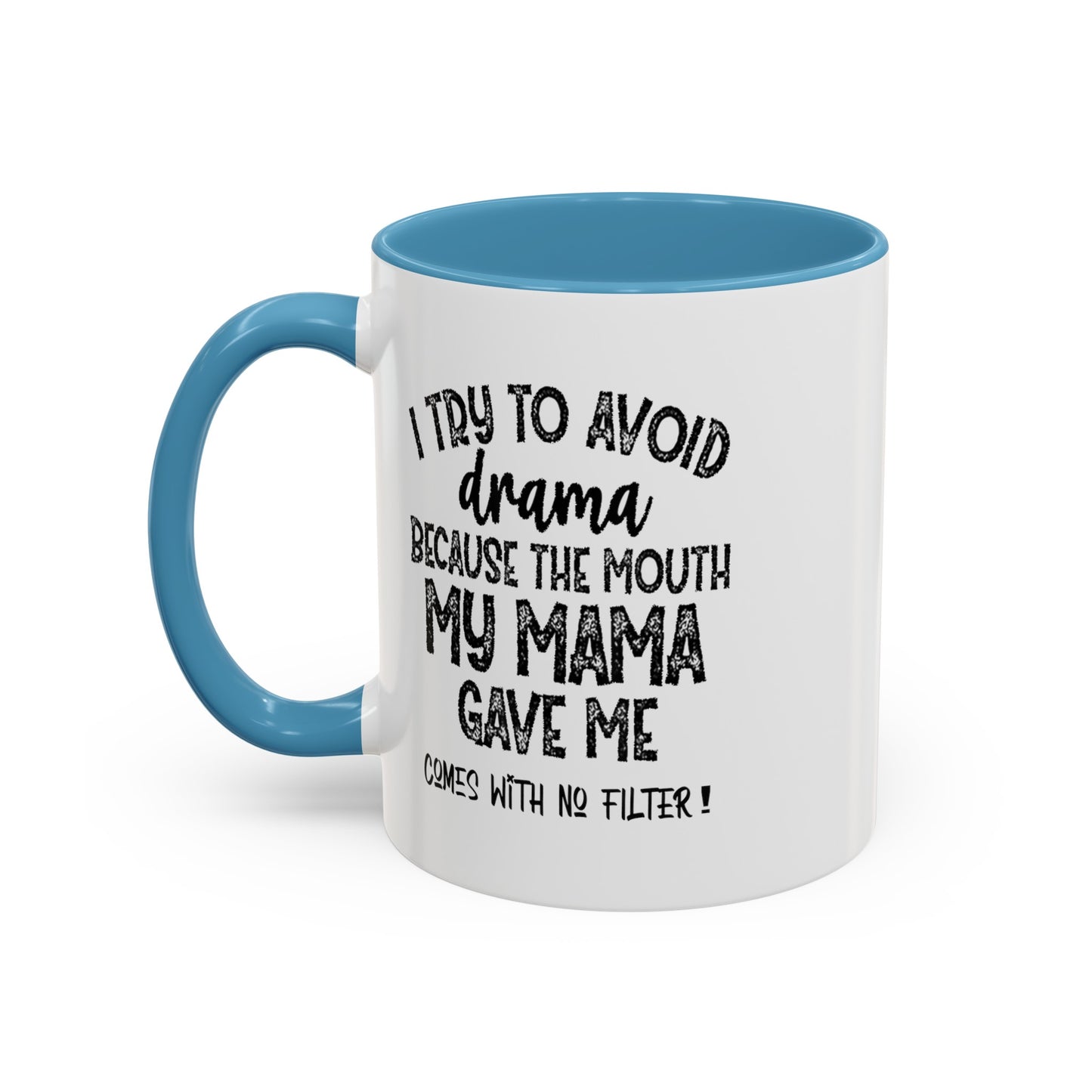 No Filter-Accent Coffee Mug (11, 15oz)