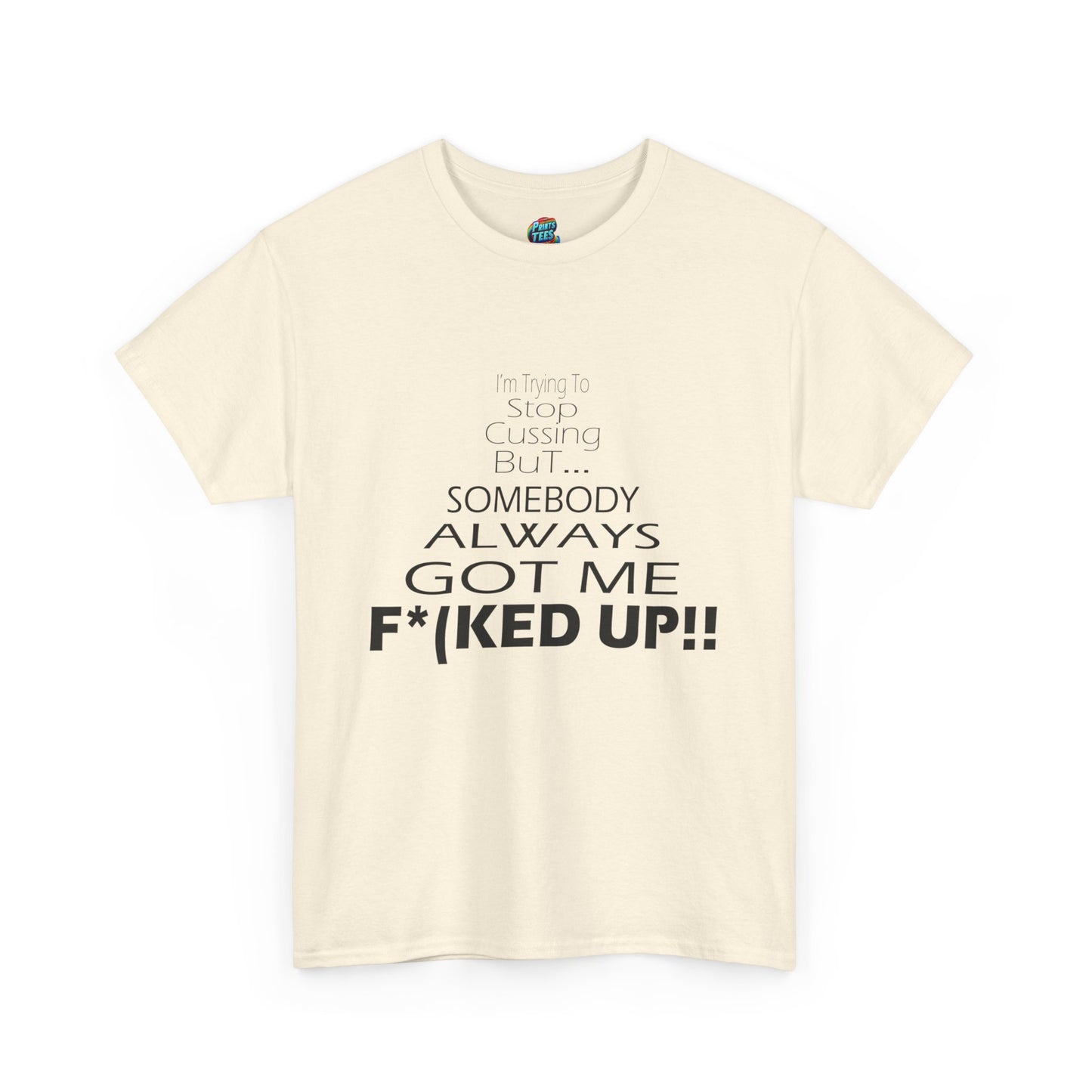 Stop Cussing-Heavy Cotton Classic Tee