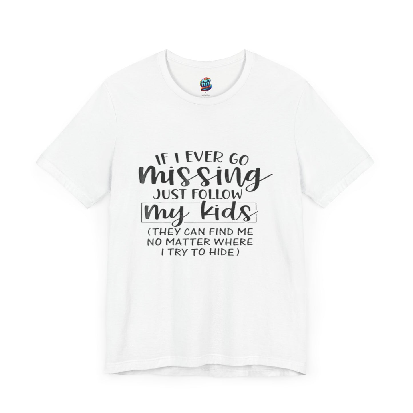 Missing-Jersey Knit T-Shirt