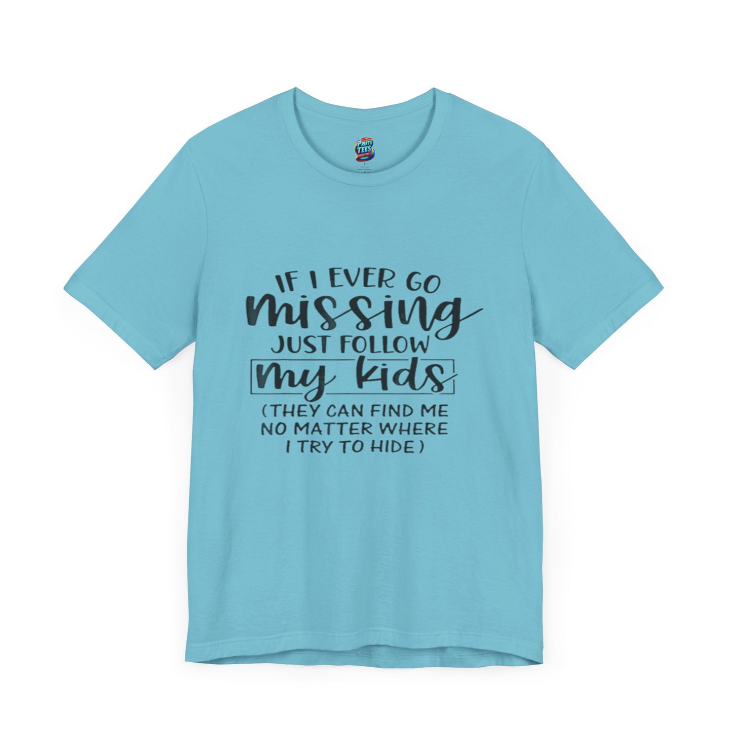 Missing-Jersey Knit T-Shirt
