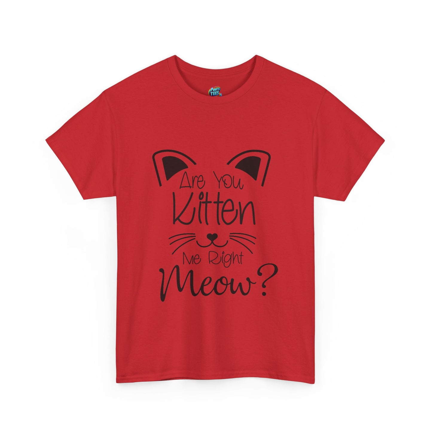 Are You Kitten Me Black-Heavy Cotton Classic Tee