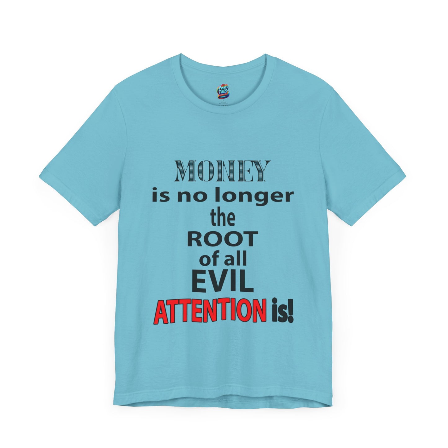 Root of evil-Attention-Jersey Knit T-Shirt