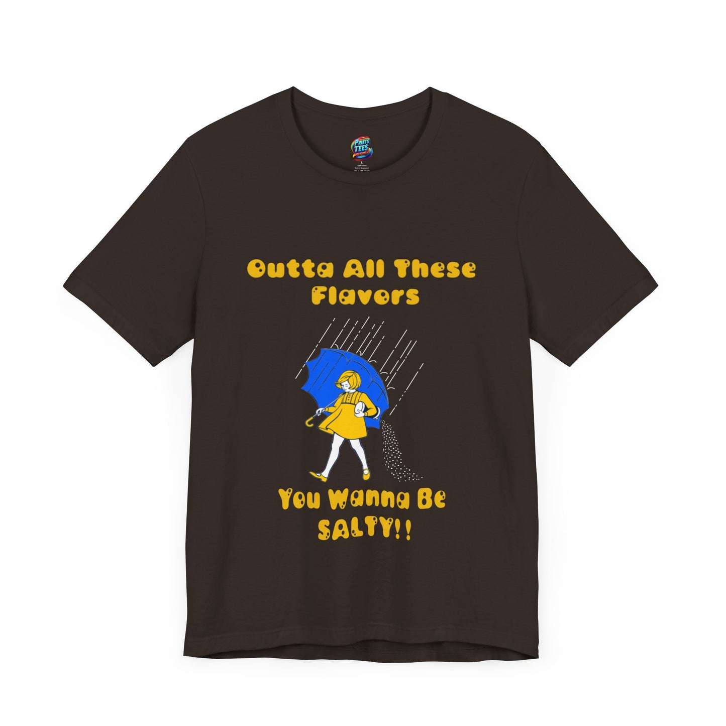 Salty-White Girl-Jersey Knit T-Shirt