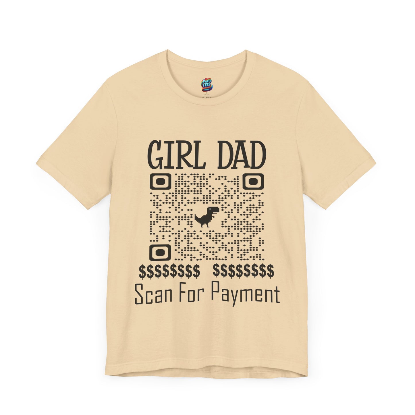 Scan for Payment-Jersey Knit T-Shirt