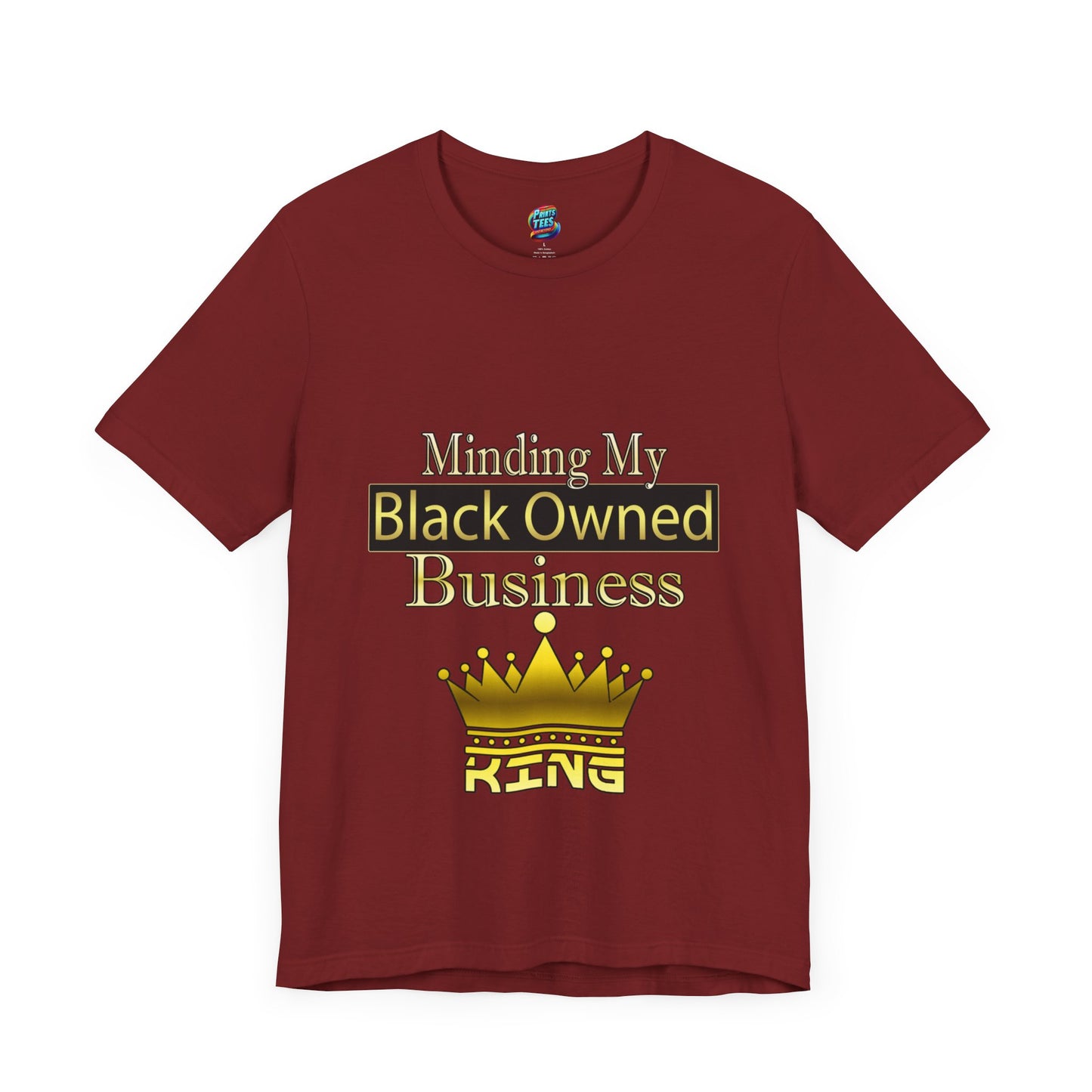 Minding my black owned business-King-Jersey Knit T-Shirt