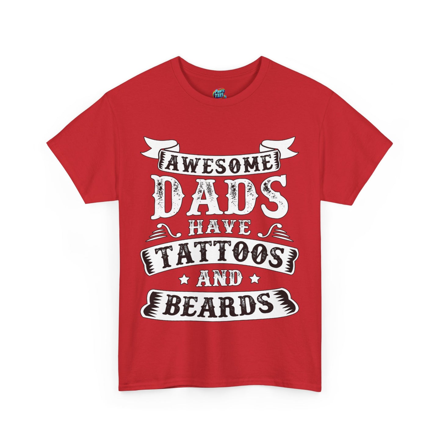 Beards and Tattoos-Heavy Cotton Classic Tee