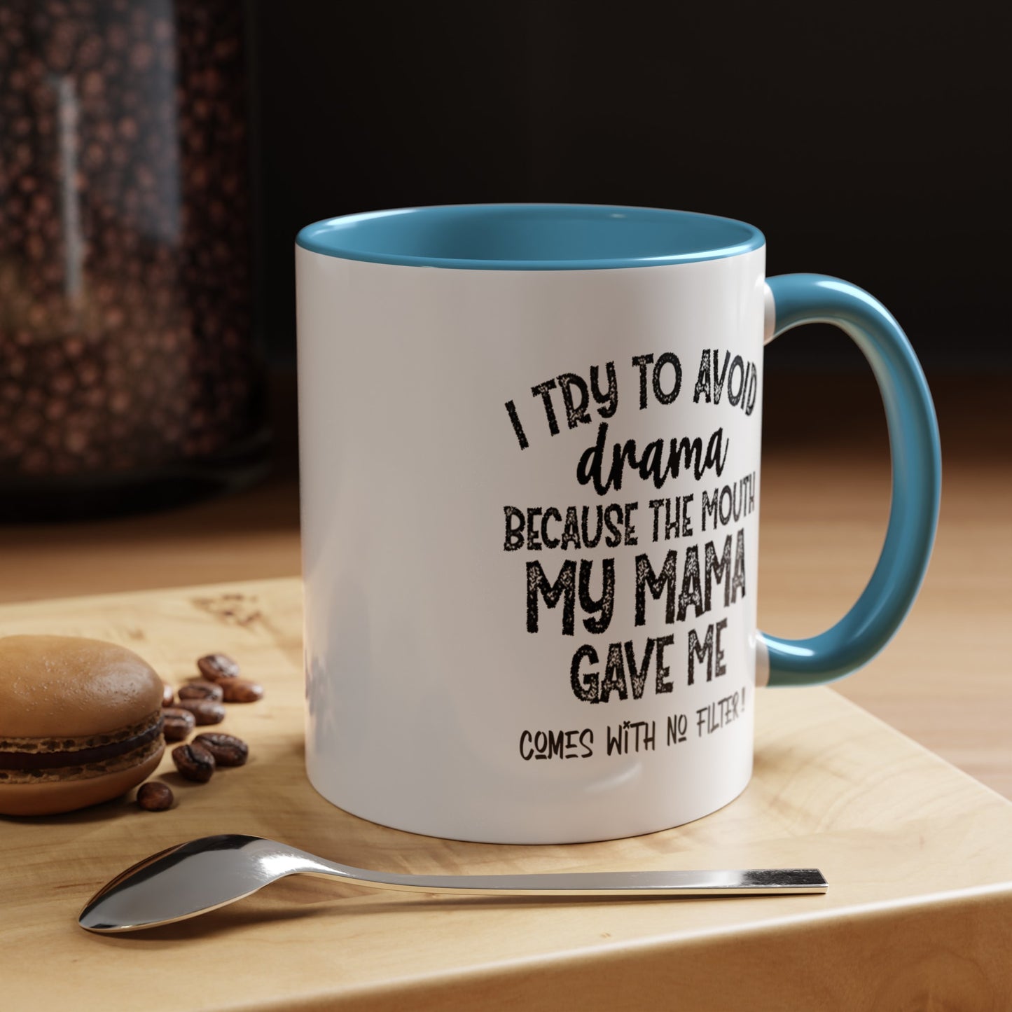 No Filter-Accent Coffee Mug (11, 15oz)