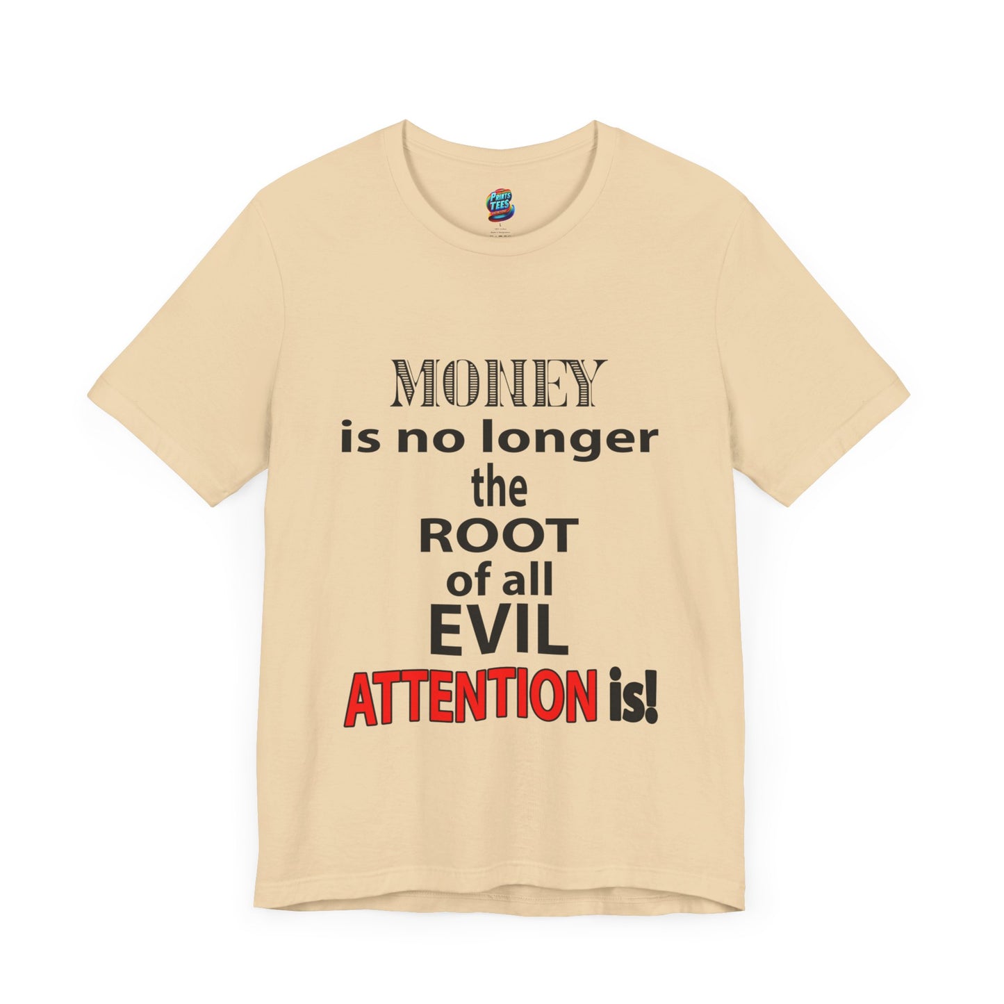Root of evil-Attention-Jersey Knit T-Shirt