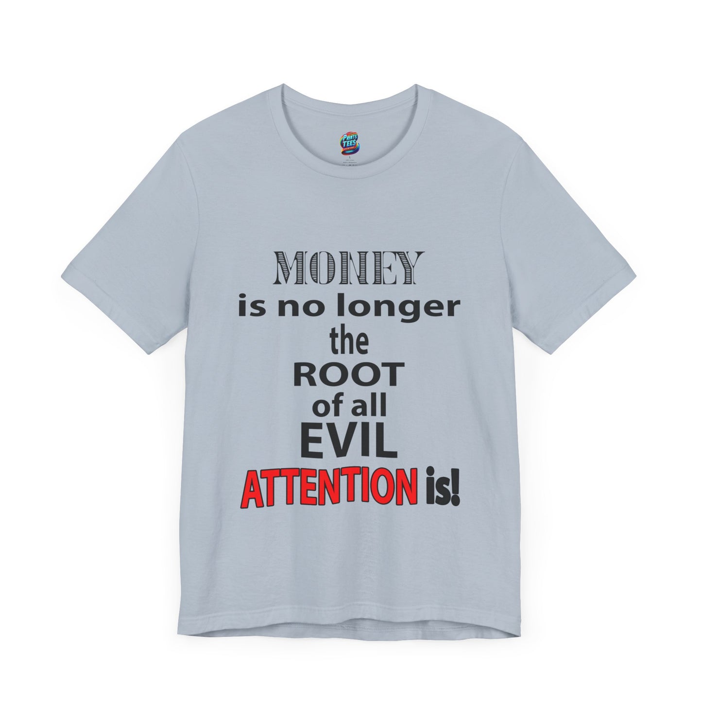 Root of evil-Attention-Jersey Knit T-Shirt