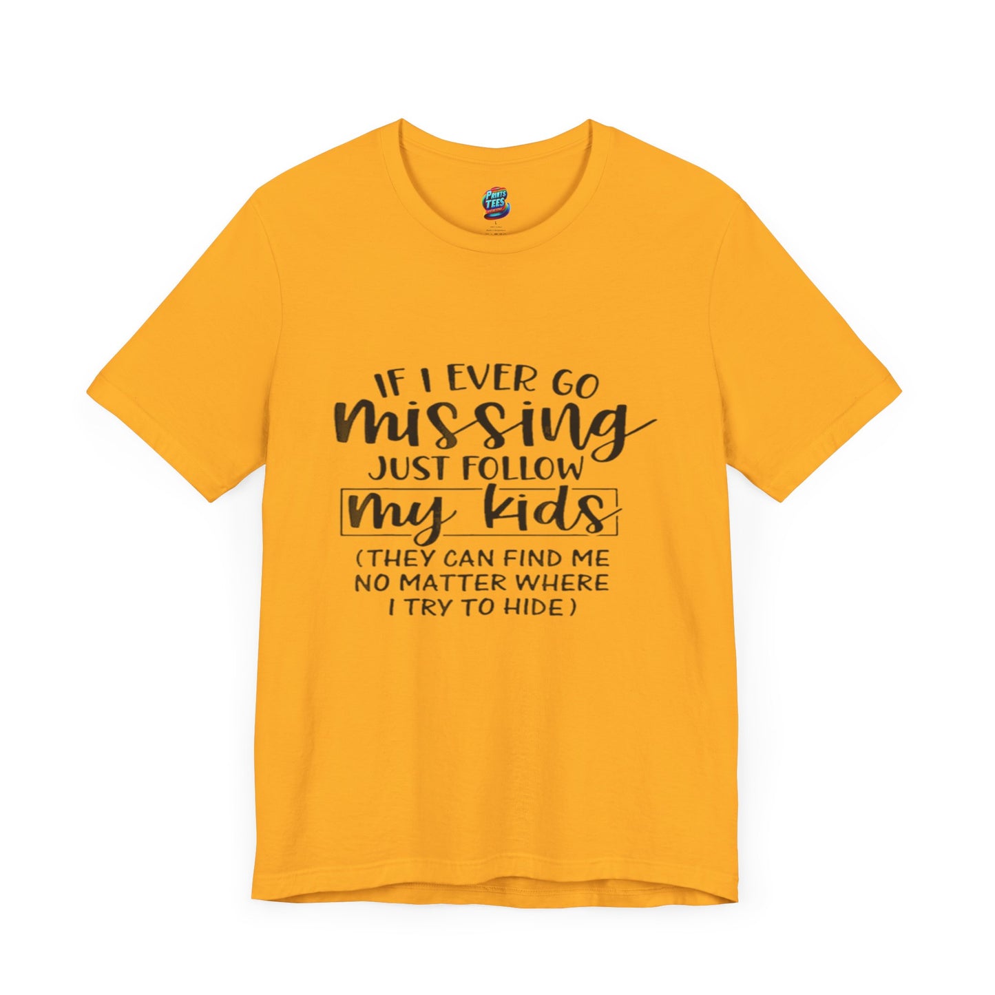 Missing-Jersey Knit T-Shirt
