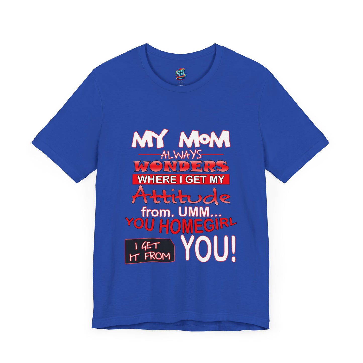 Attitude-Jersey Knit T-Shirt